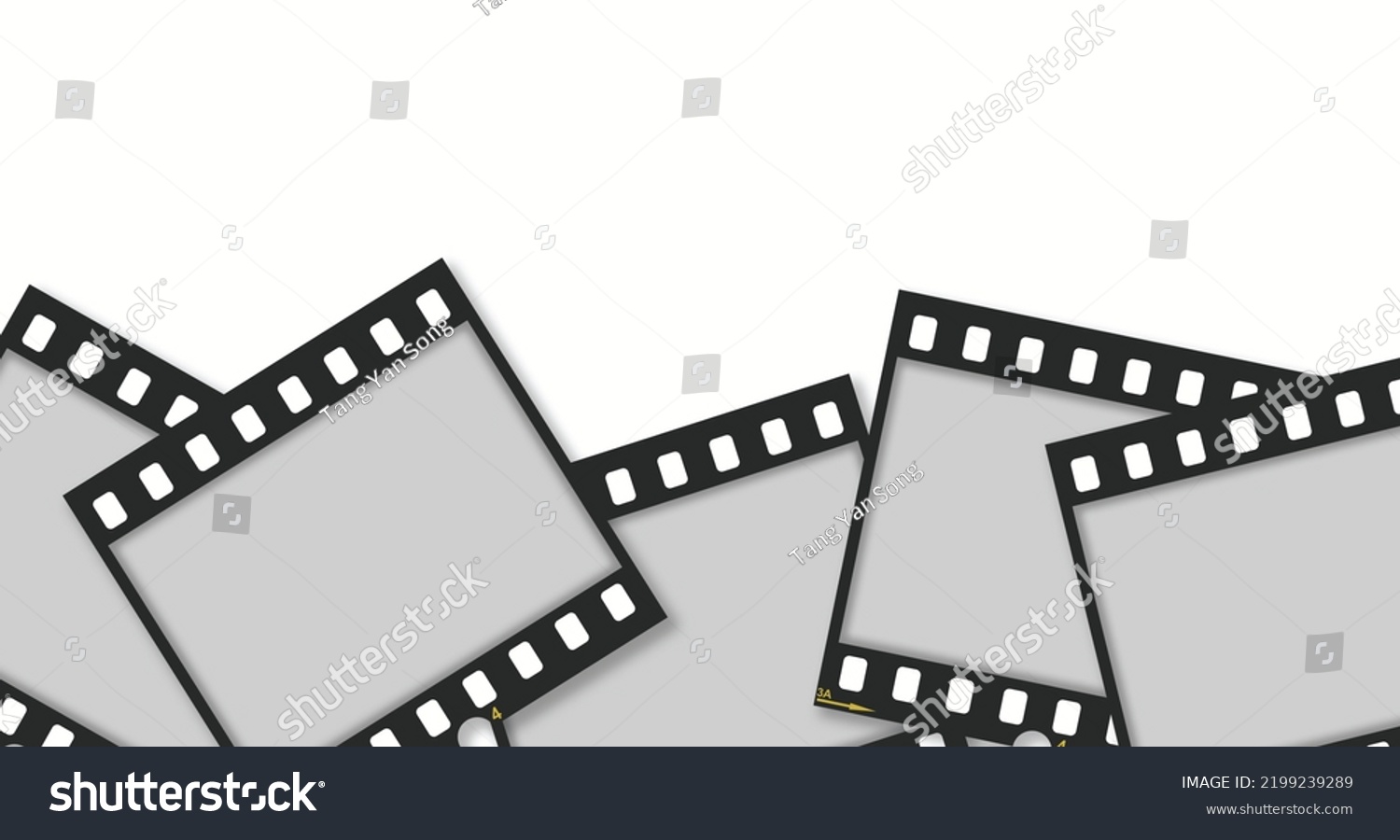 film-strip-border-template-isolated-3d-stock-vector-royalty-free