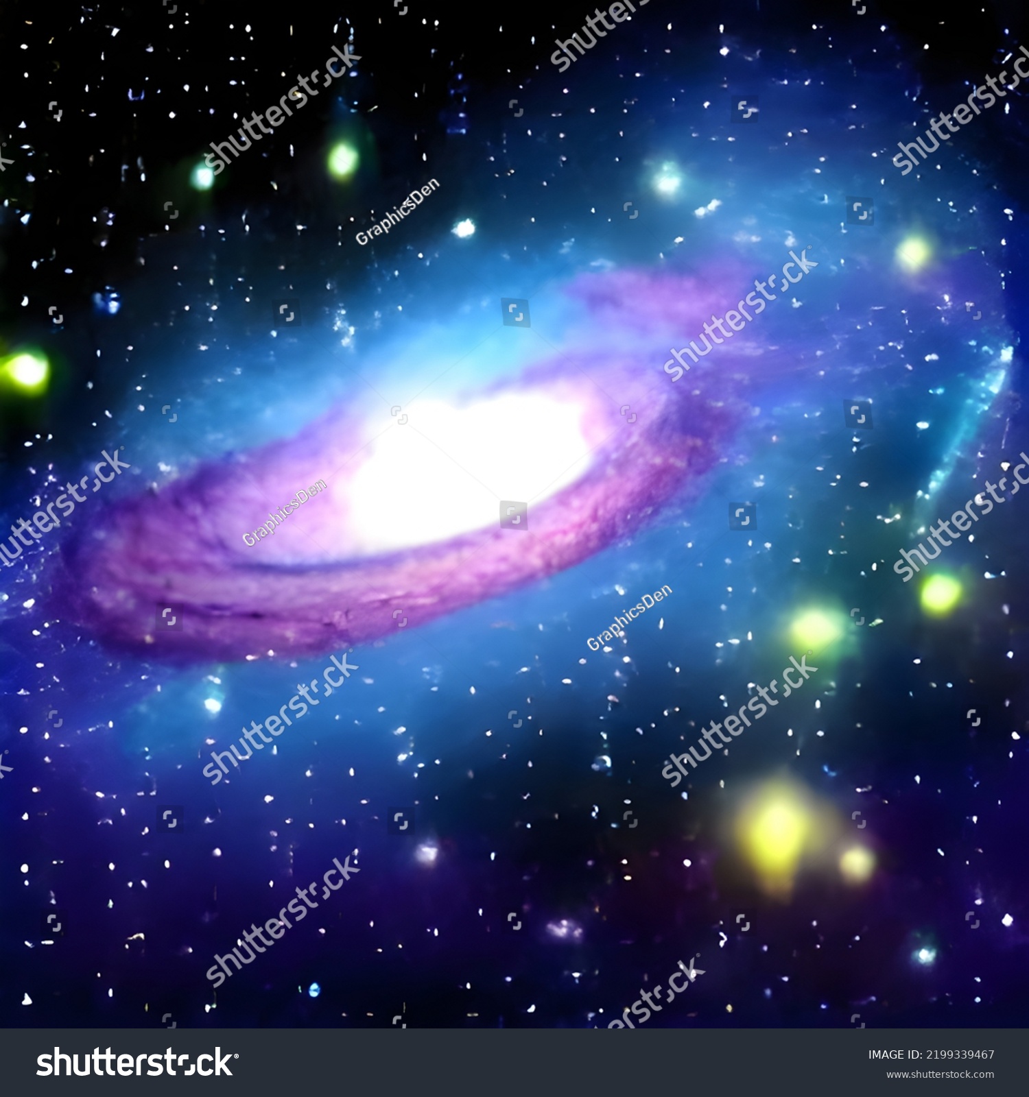 Night Sky Nebular Galaxy Background Stock Illustration 2199339467 ...