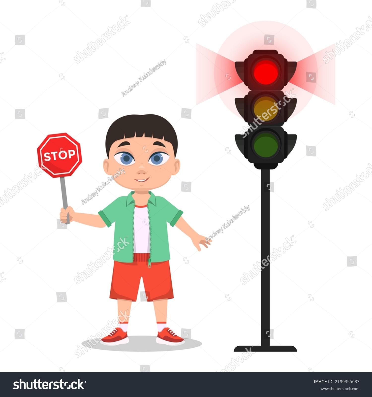 Child Stop Sign Traffic Light Shows Stock Vector Royalty Free 2199355033 Shutterstock Child Stop Sign Traffic Light Shows Stock Vector Royalty Free 2199355033 Shutterstock