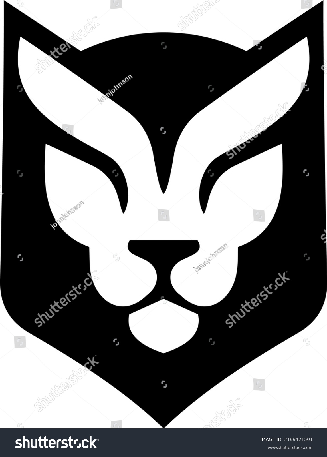 Bobcat Icon Black White Stock Vector (Royalty Free) 2199421501 ...