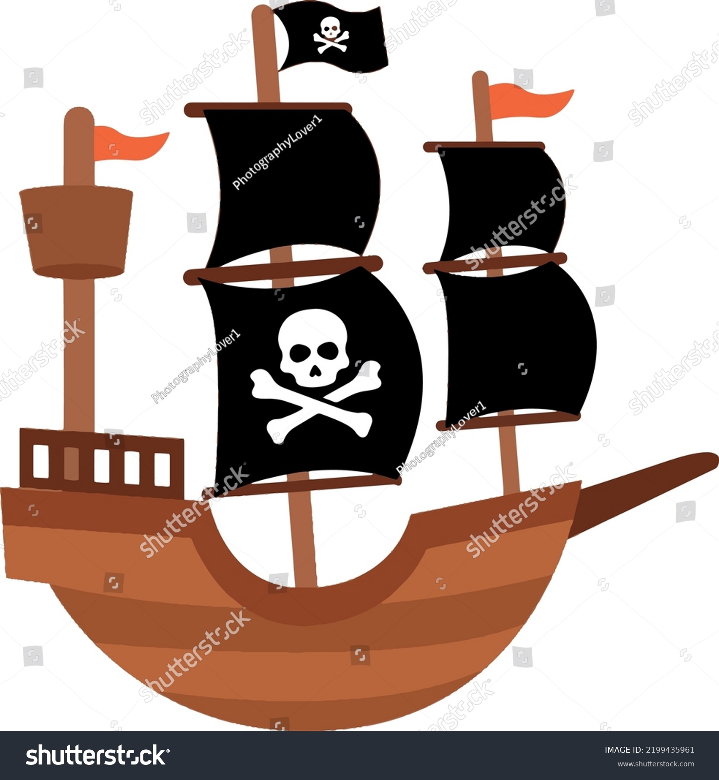 Travel Boat Vector Illustration Drawing Yacht Stock Vector (Royalty ...