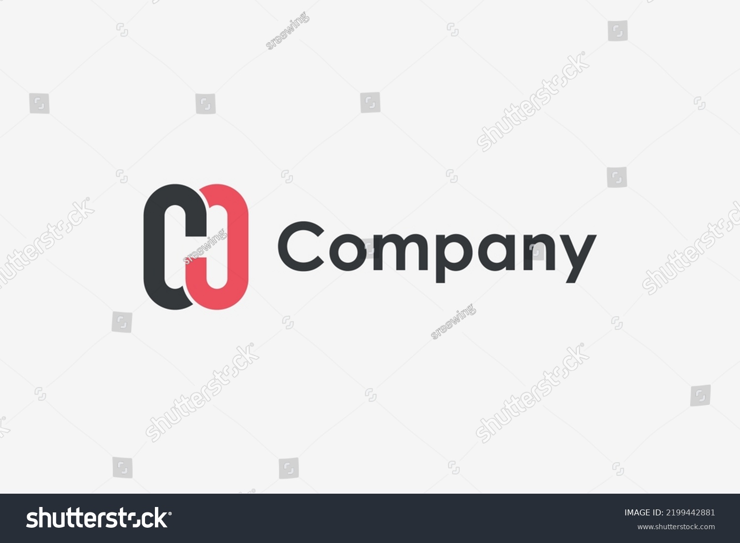 Initial Letter H Logo Black Red Stock Vector (Royalty Free) 2199442881 ...