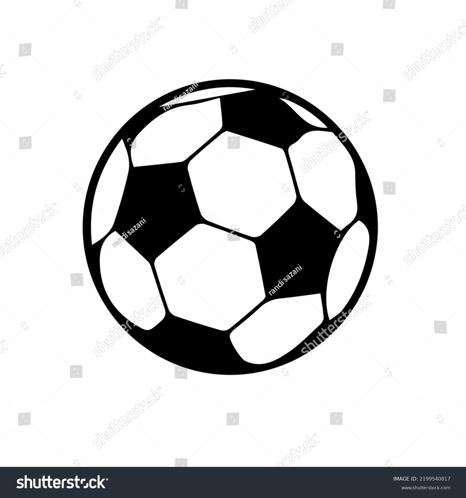 Soccer Ball Vector Football Logo Icon Stock Vector (Royalty Free ...