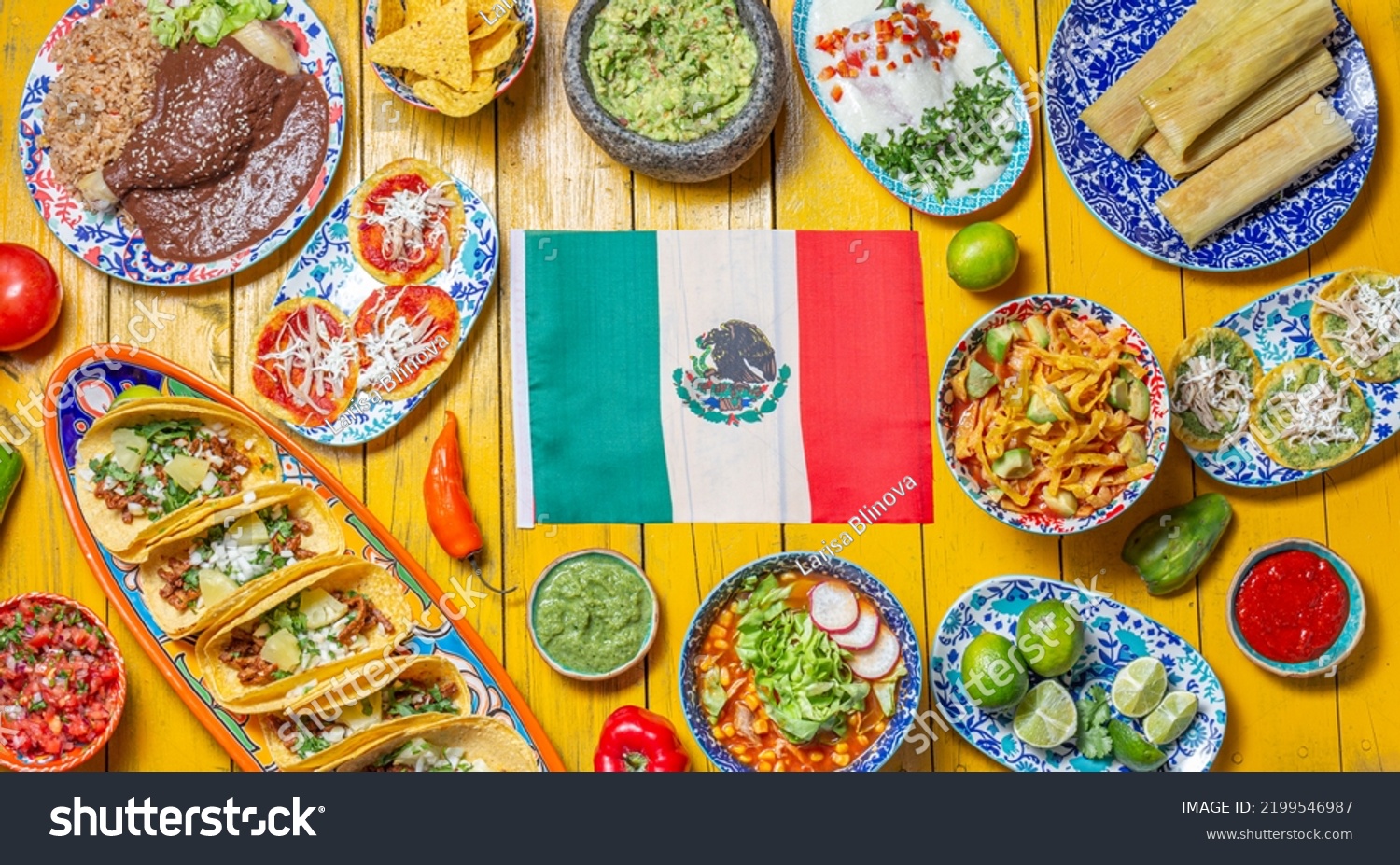 Mexican Festive Food Independence Day Independencia Stock Photo ...