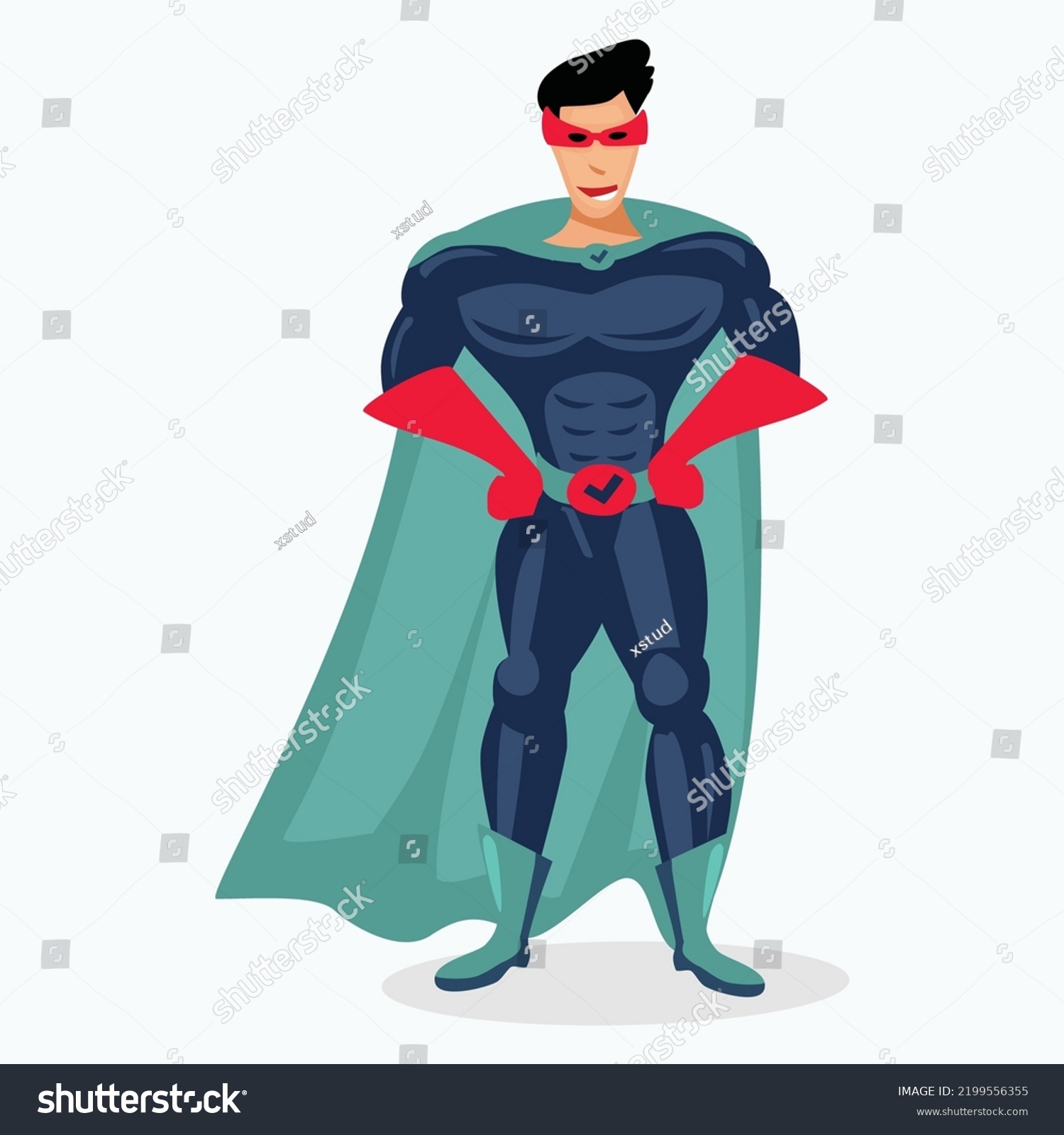 Superheroes Cartoon Comic Strip Characters Stock Vector (royalty Free 