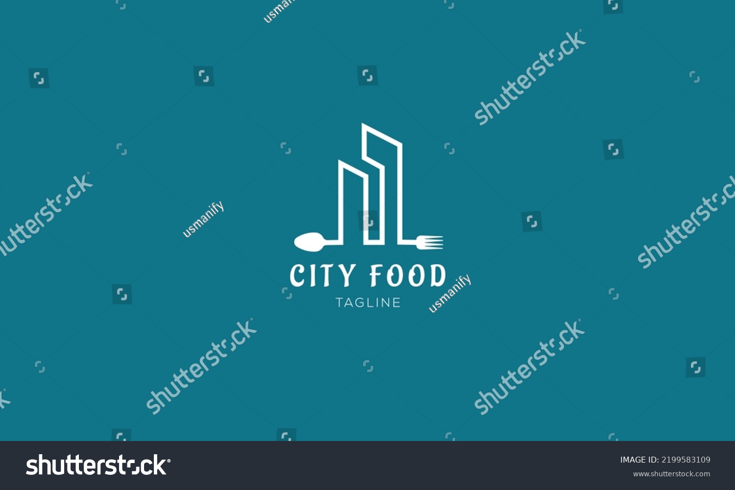 City Food Restaurant Logo Design Vector Stock Vector (Royalty Free ...