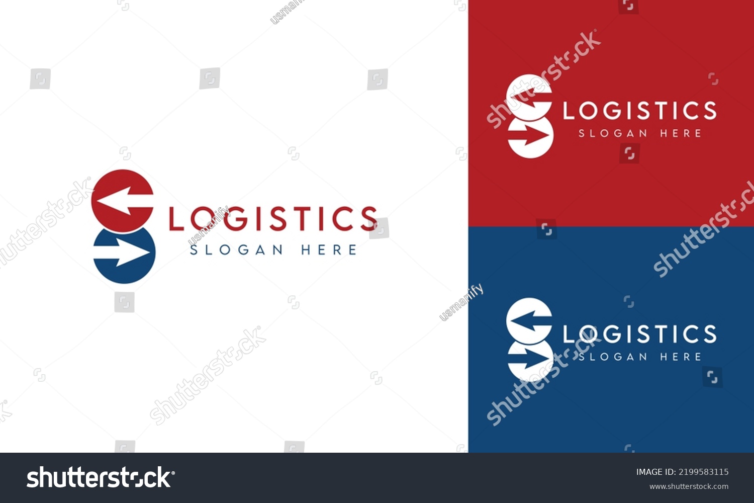 Logistic Logo Design Vector Template Minimal Stock Vector (Royalty Free ...