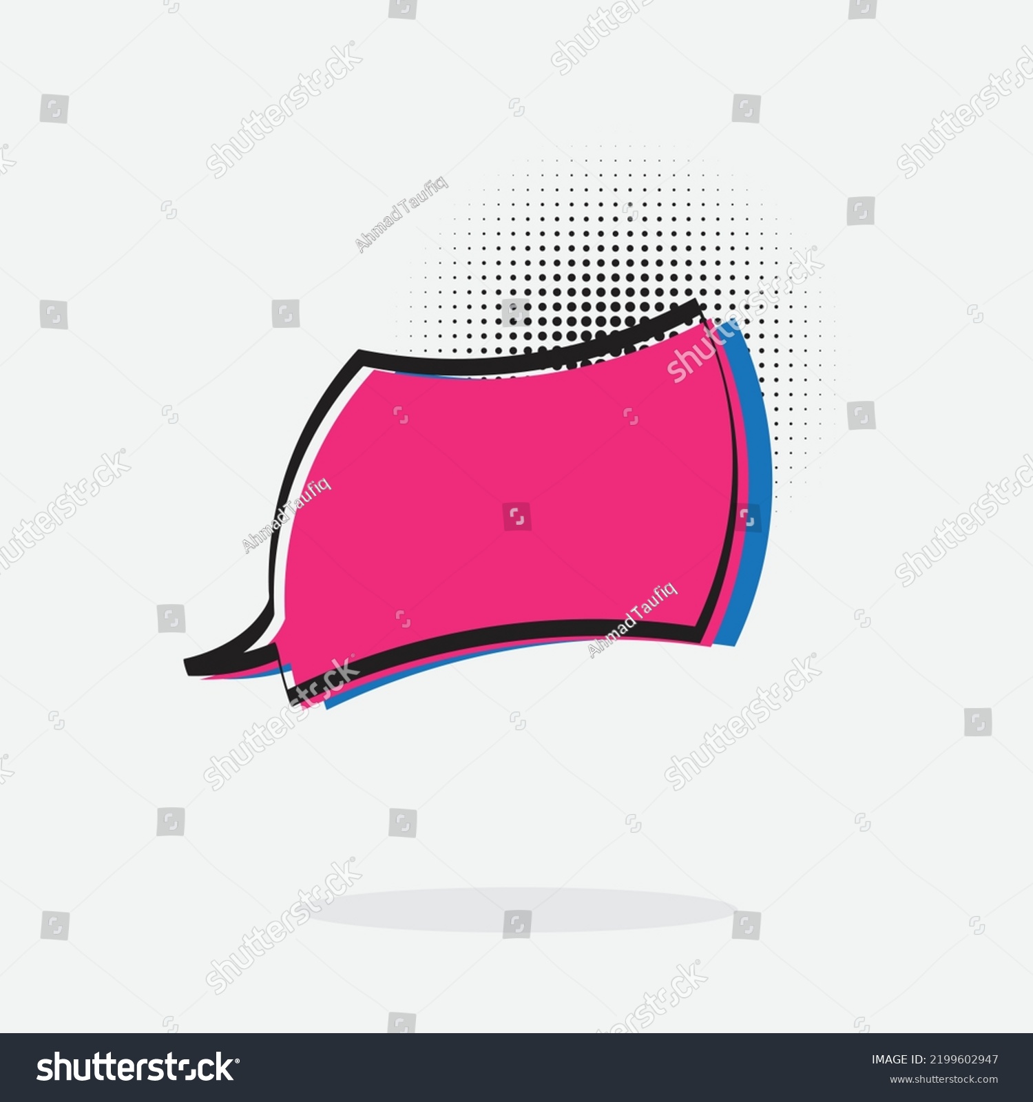 Pop Art Text Box Bubble Box Stock Vector (Royalty Free) 2199602947 ...