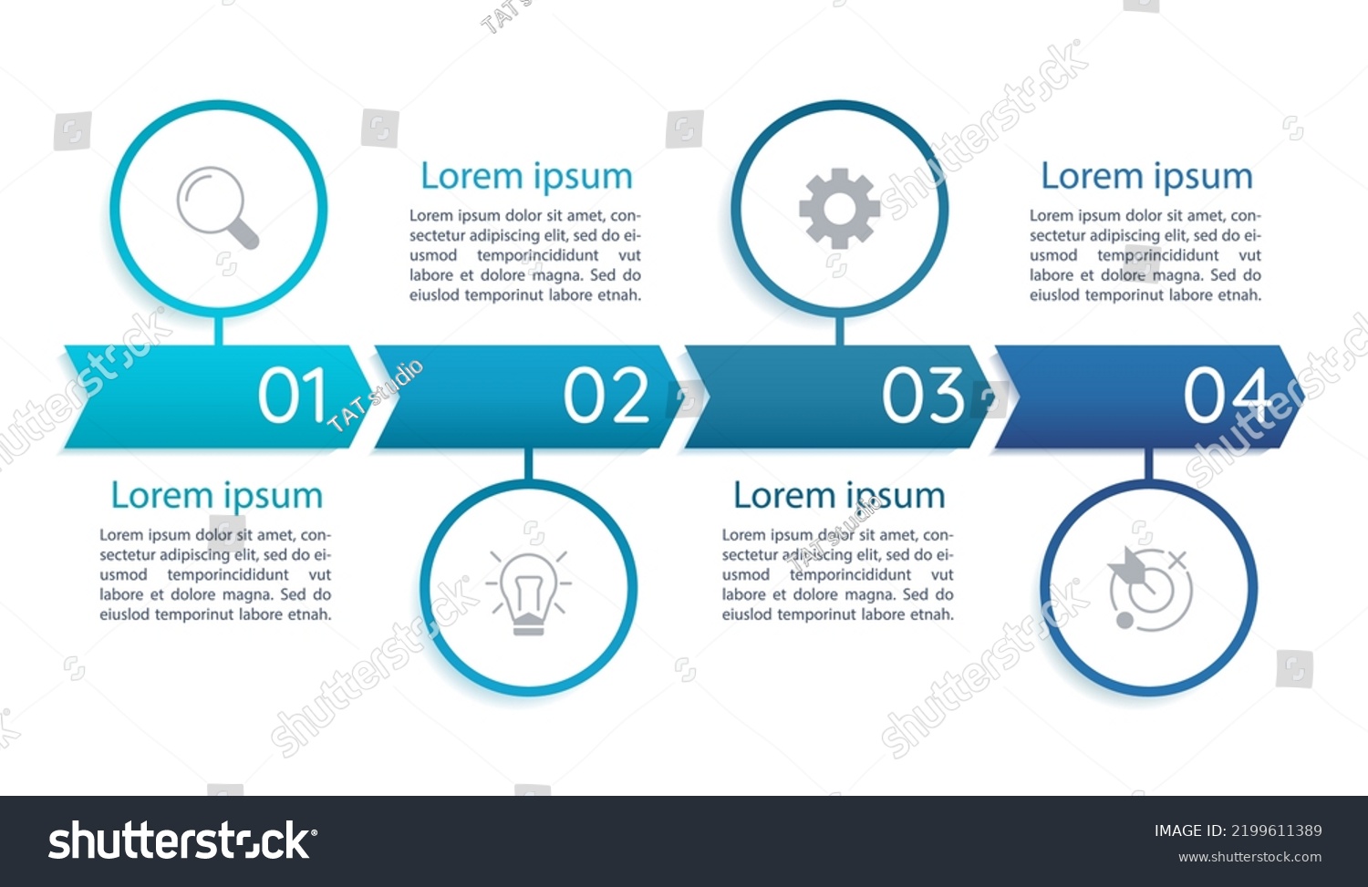 Growth Strategy Chart Design Template Editable Stock Vector (Royalty