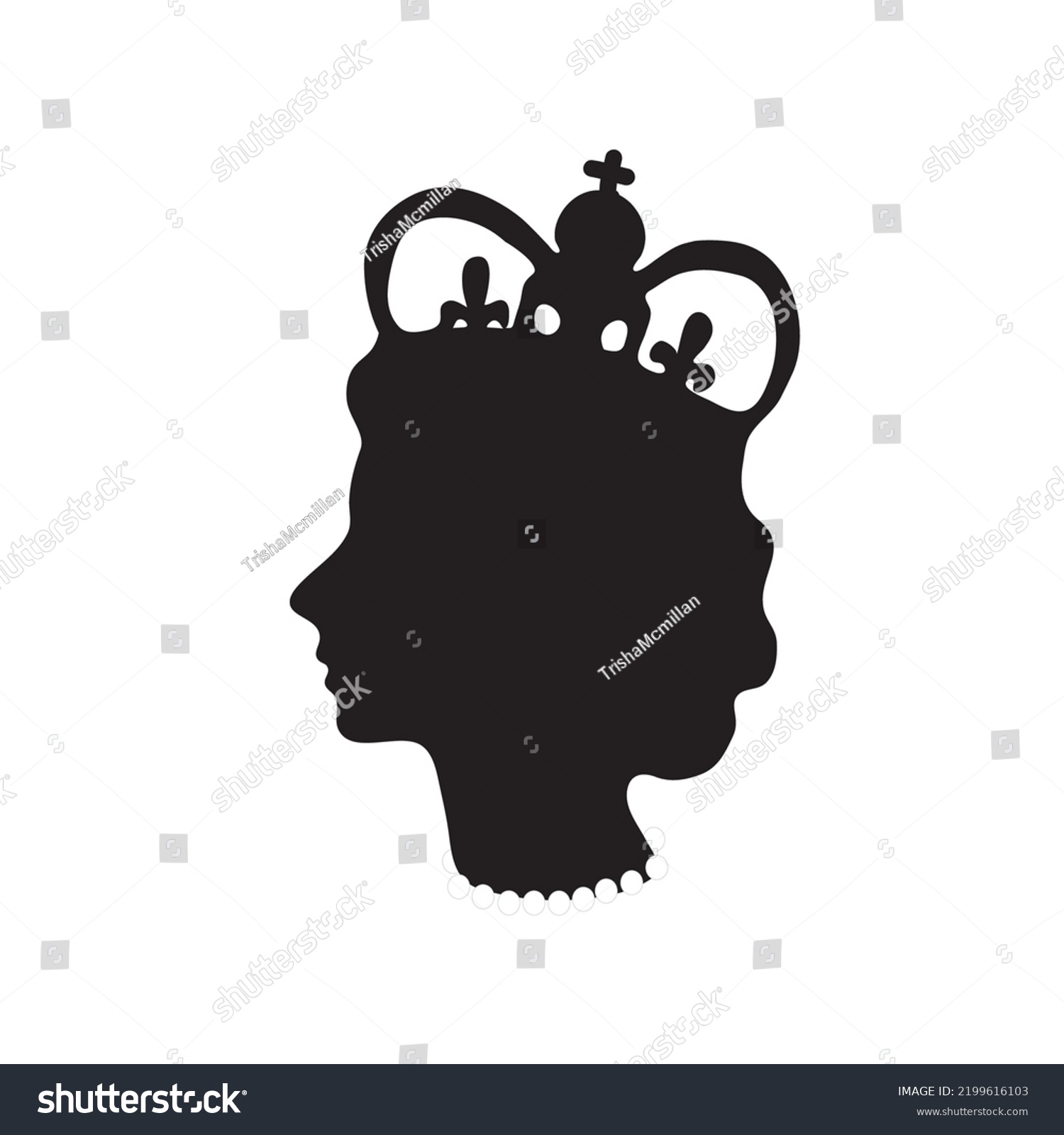 Silhouette Queen Vector Illustration Stock Vector (Royalty Free ...