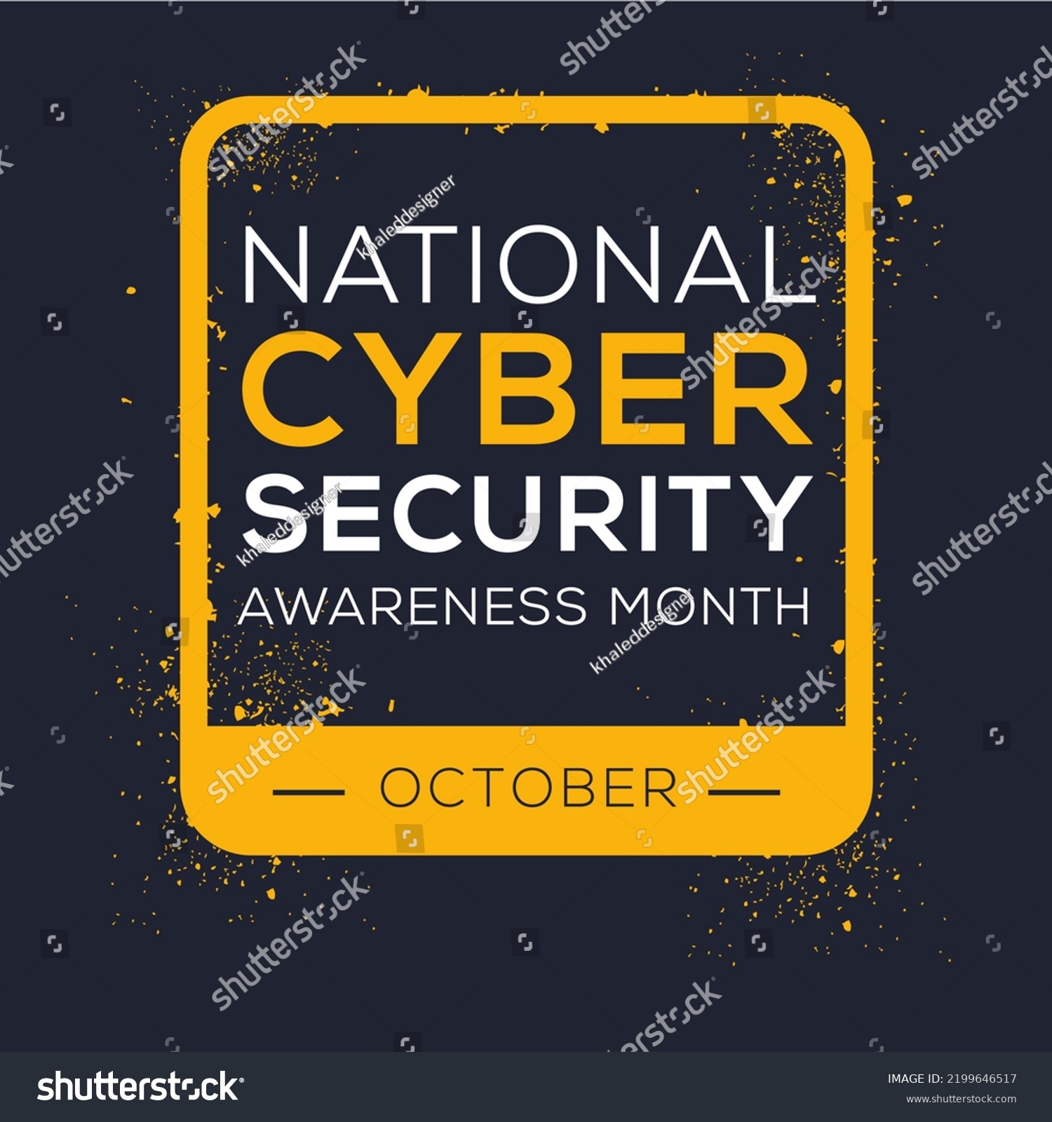 National Cyber Security Awareness Month Held Stock Vector Royalty Free 2199646517 Shutterstock 0530