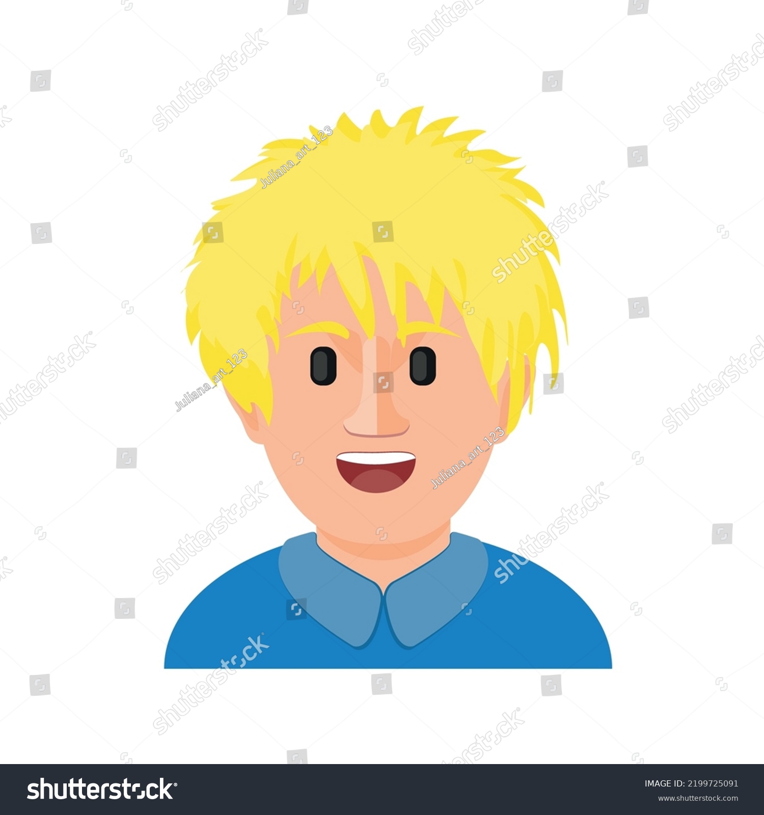 Emoji Men Emojistyle Face Vector Illustration Stock Vector (Royalty ...