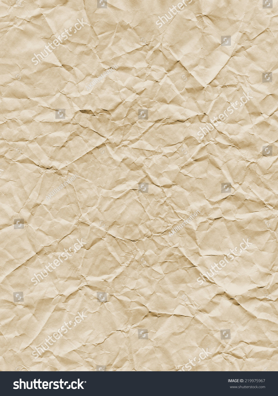 Aged Looking Teastained Crumpled Paper Texture Stock Illustration ...