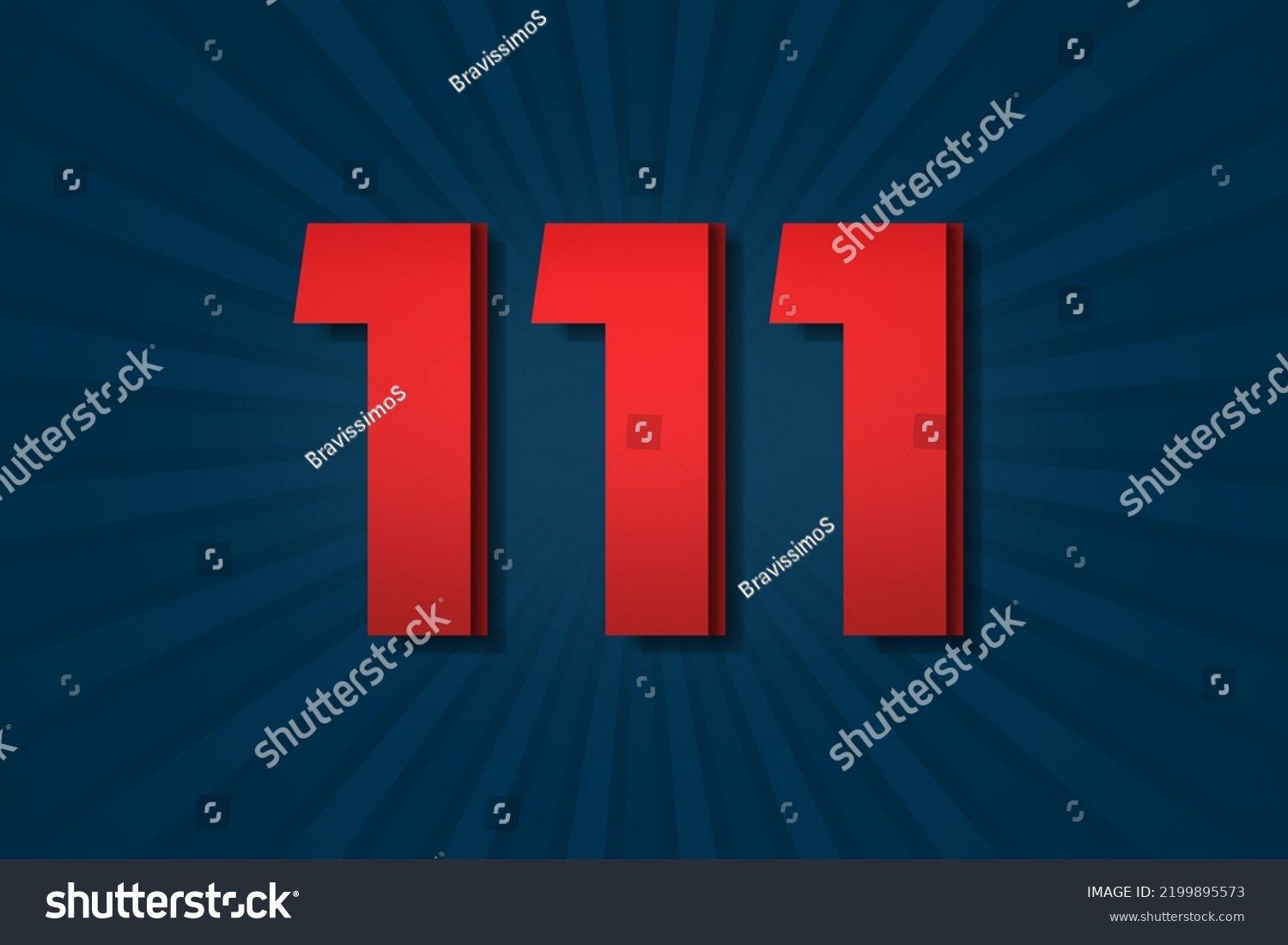 111-one-hundred-eleven-number-count-stock-illustration-2199895573