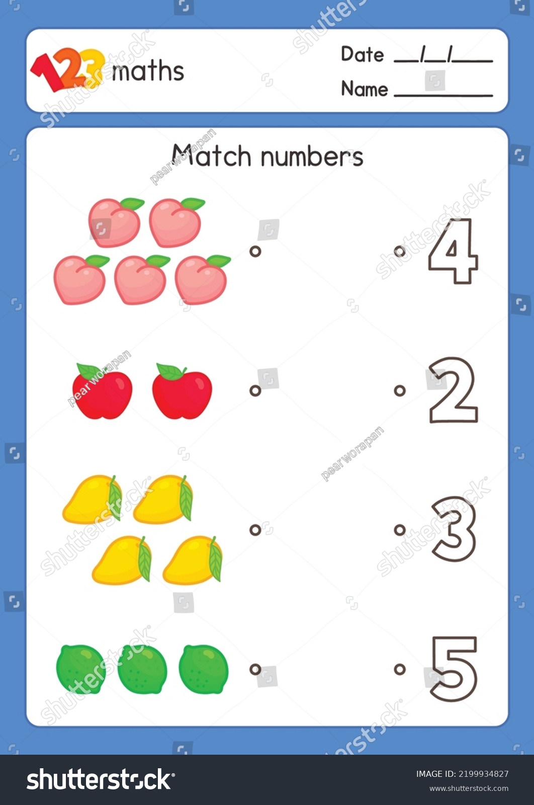 Draw Line Matching Number Picture About Stock Vector Royalty Free Draw Line Matching Number Picture About Stock Vector Royalty Free