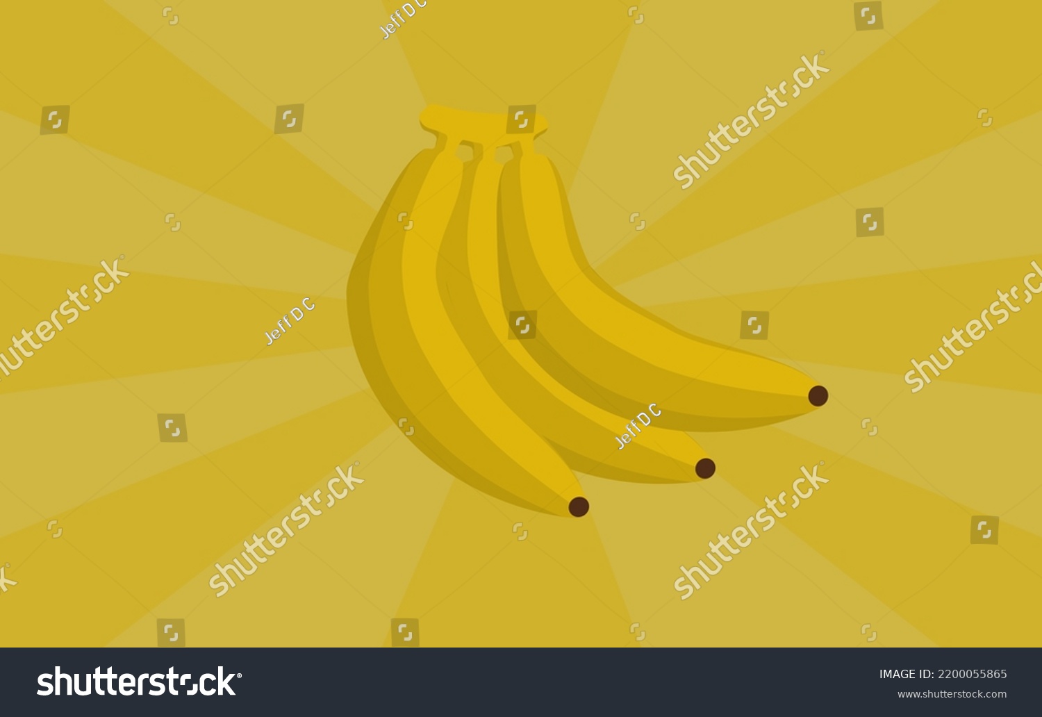 Bananas Vectorial Graphics Cartoon Art Stock Vector Royalty Free 2200055865 Shutterstock