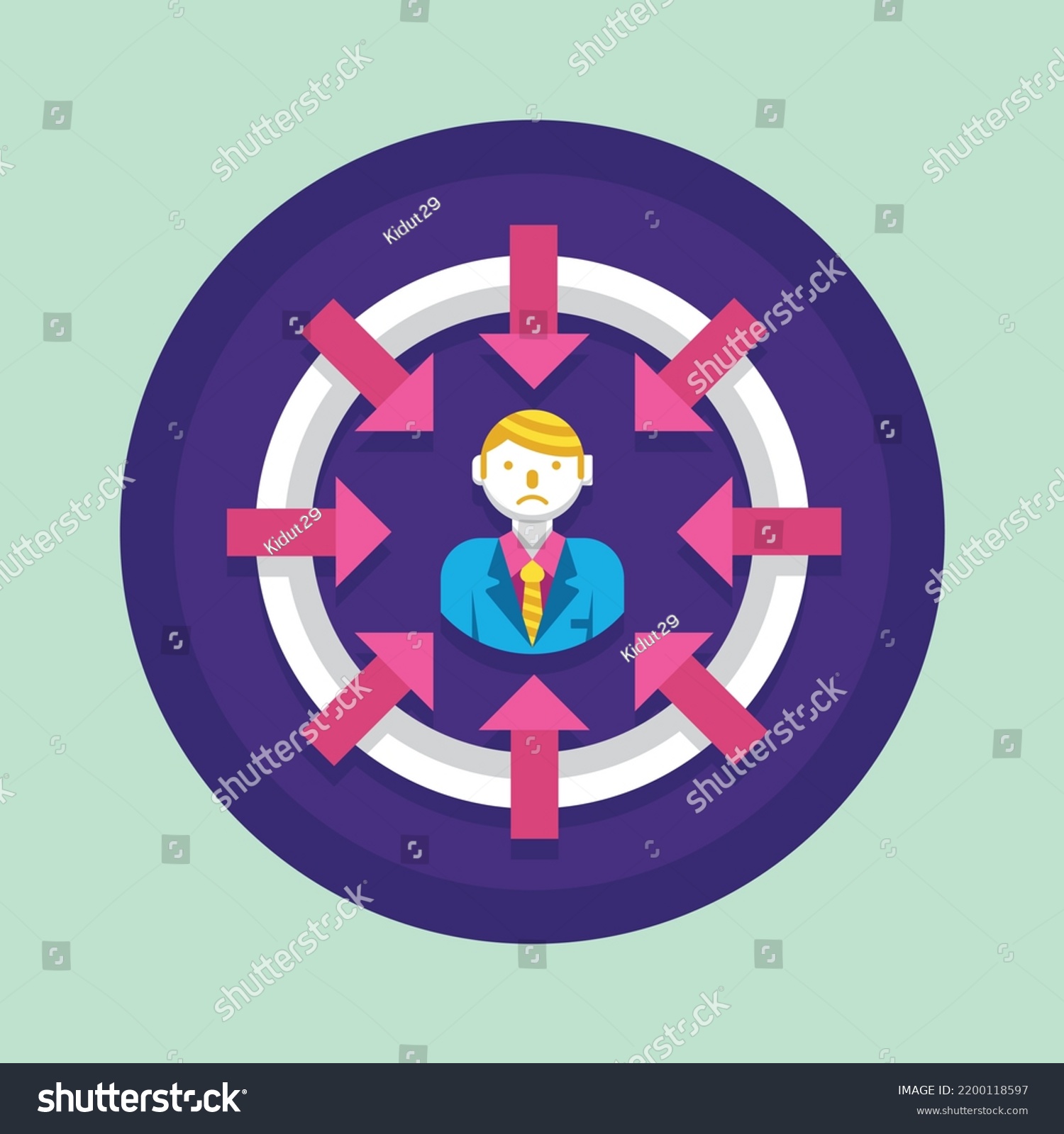 Downsizing Vector Icon Clipart Stock Vector (Royalty Free) 2200118597 ...