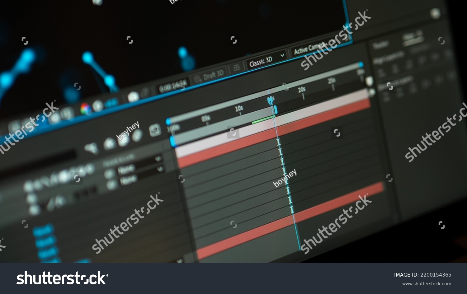 Video Editting Timeline Close Stock Photo 2200154365 | Shutterstock