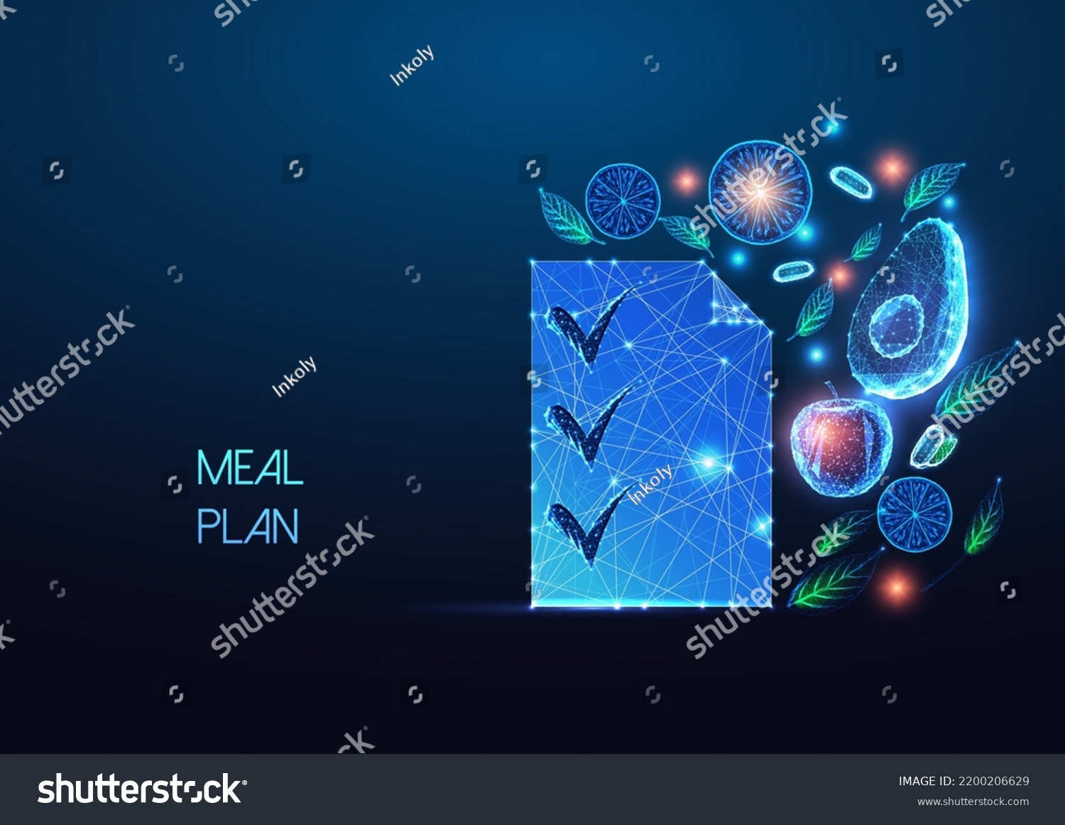 concept-meal-plan-food-list-fruits-stock-vector-royalty-free