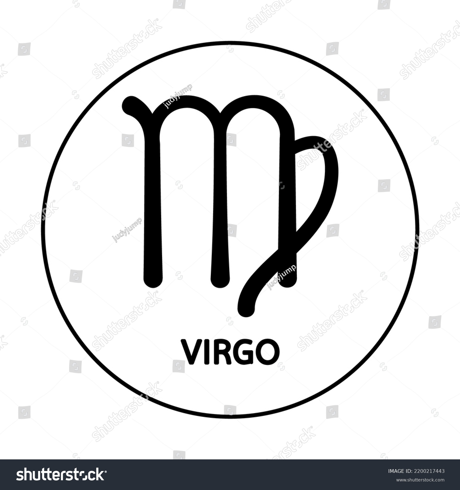 Astrological Zodiac Virgo 12 Zodiac Symbol Stock Vector (Royalty Free ...