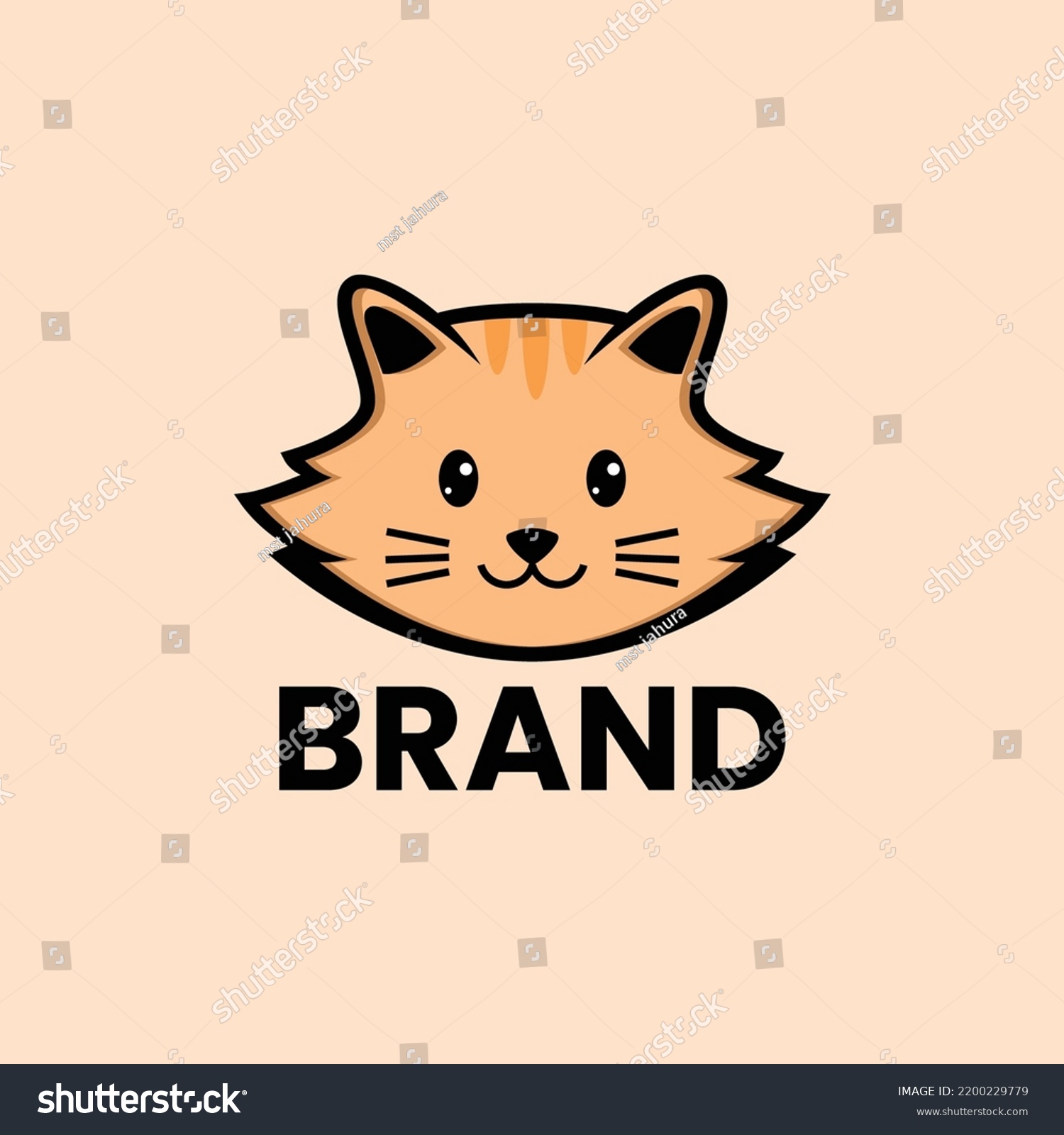 Illustration Cat Logo Vector Cat Icon Stock Vector (Royalty Free ...