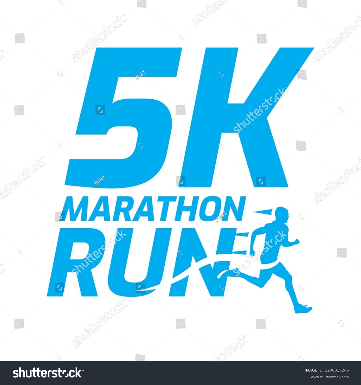 Black Silhouette Marathon Run Event Logo Stock Vector (Royalty Free ...