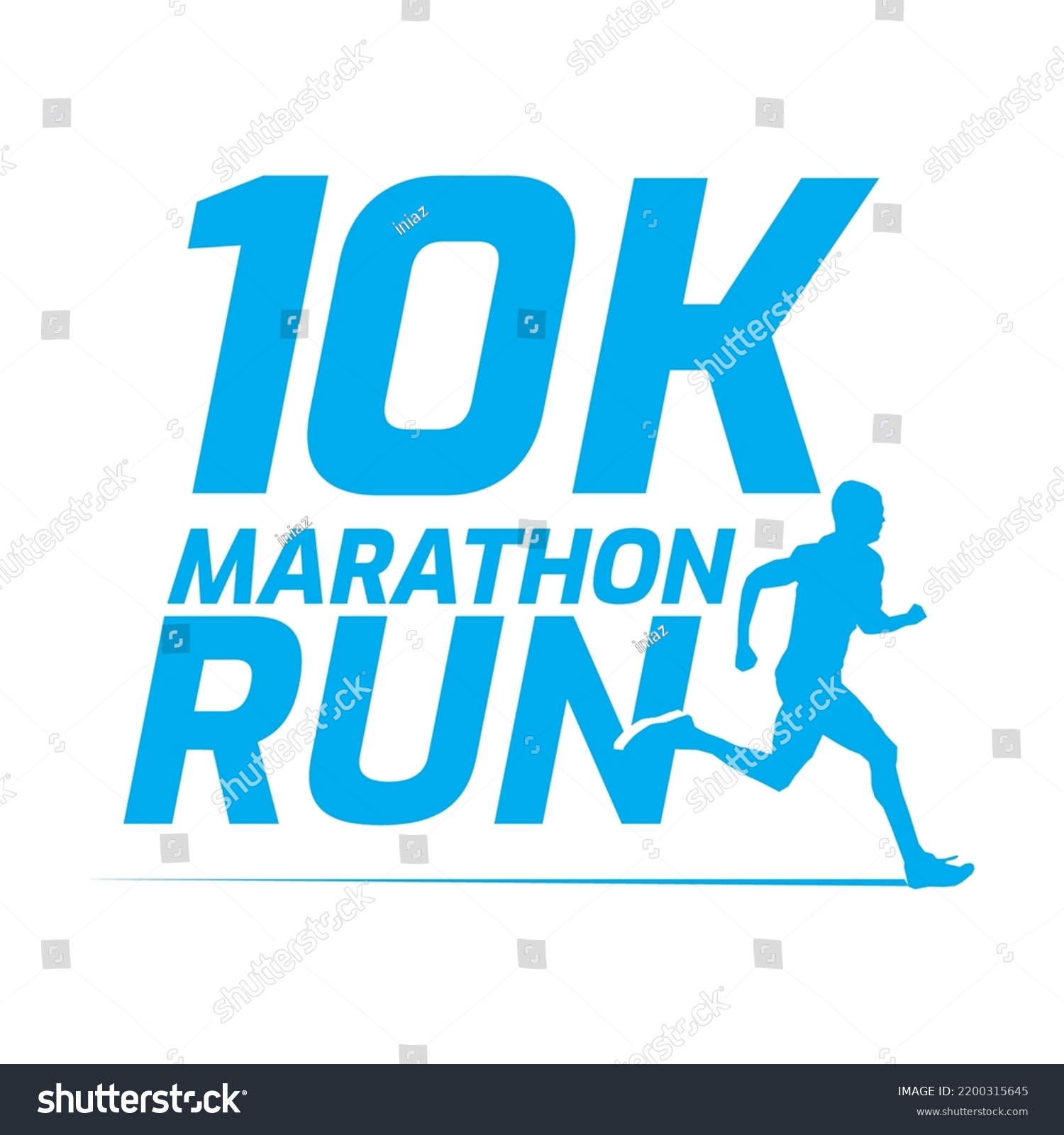 Black Silhouette Marathon Run Event Logo Stock Vector (Royalty Free ...