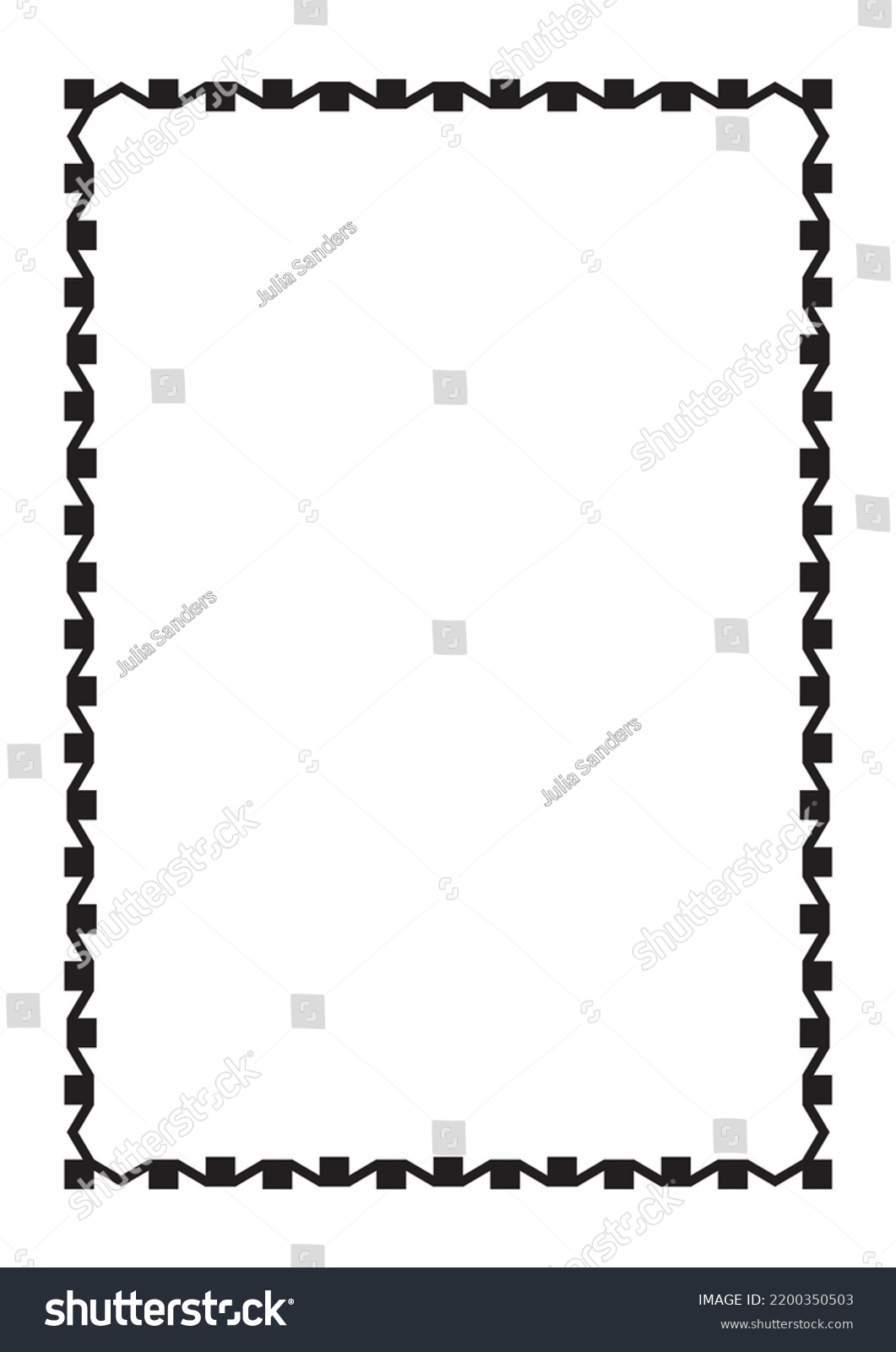 Vector Page Border A4 Design Project Stock Vector (Royalty Free ...