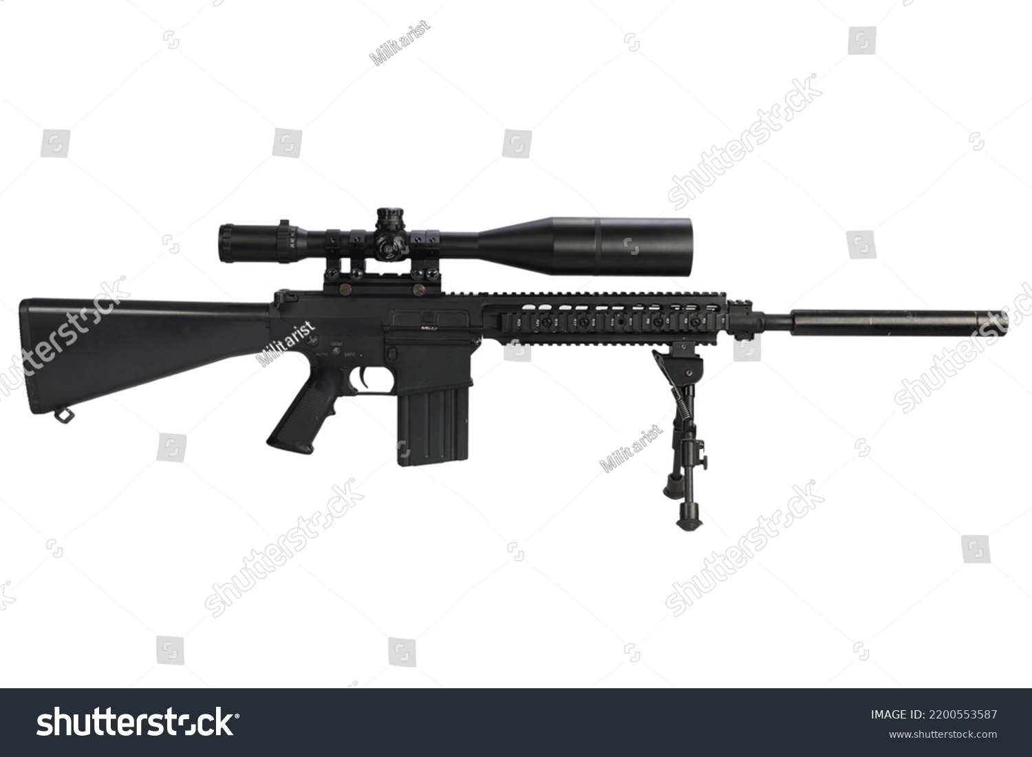 Us Army Sniper Rifle Bipod Supressor Stock Photo 2200553587 | Shutterstock