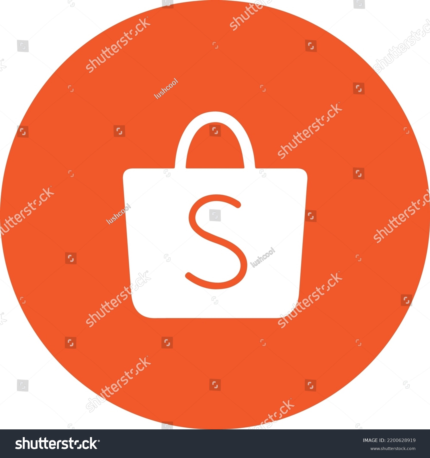 Shopee Element Symbol Shopee Food Shopee Stock Vector (Royalty Free ...