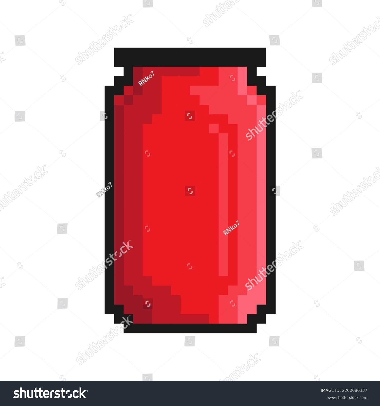 Pixel Icon Aluminum Can Soft Drinks Stock Vector (Royalty Free ...