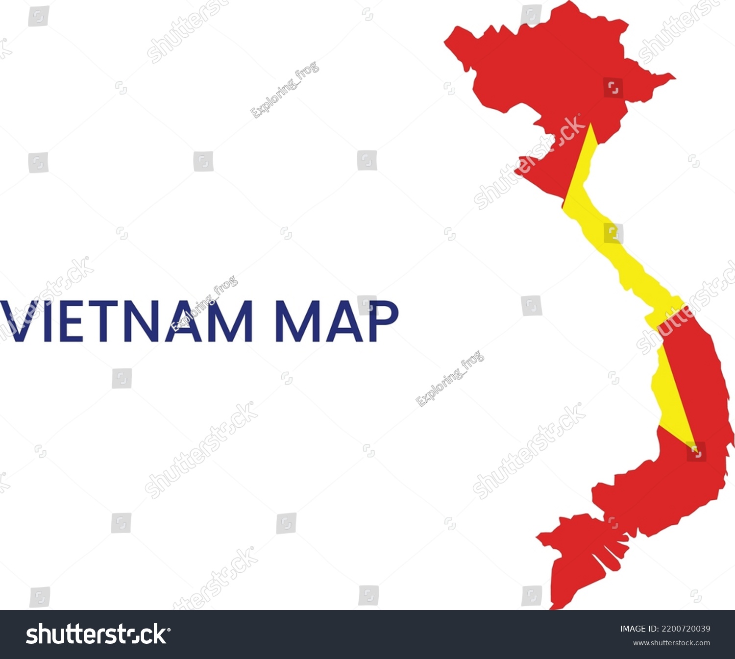 High Detailed Map Vietnam Outline Map Stock Vector Royalty Free   Stock Vector High Detailed Map Of Vietnam Outline Map Of Vietnam Asia 2200720039 