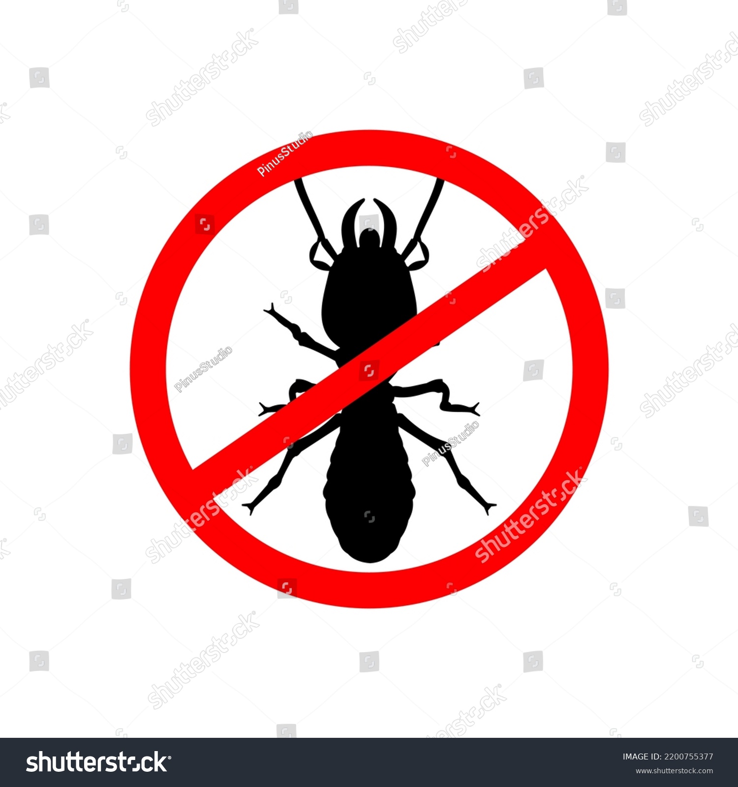 Termite Control Icon Pest Control Symbol Stock Vector (Royalty Free ...