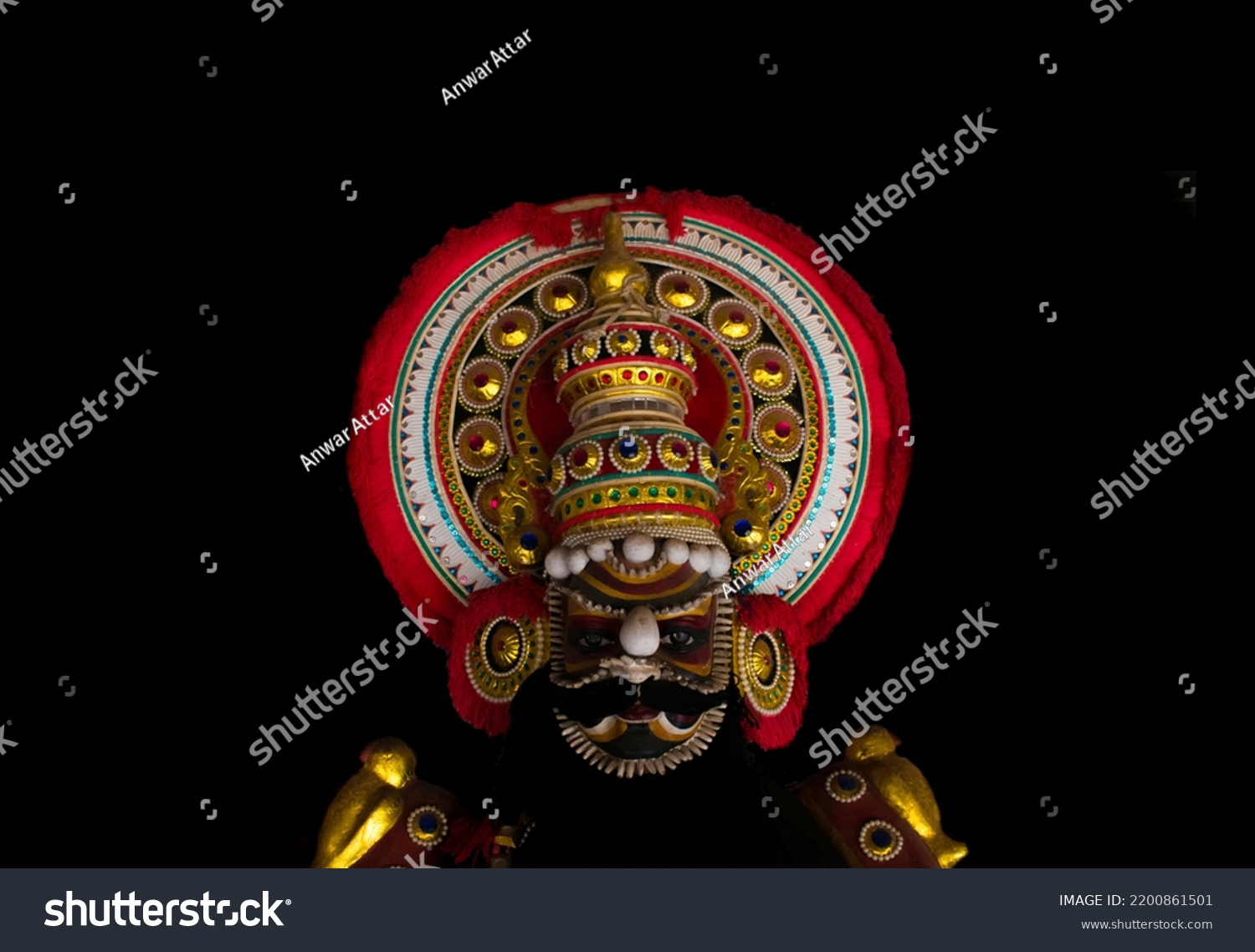 Yakshagana Traditional Folk Dance Form Popular Stock Photo 2200861501 ...