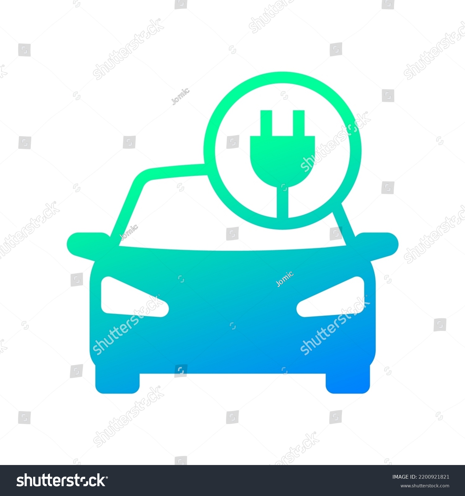 Electric Car Plug Icon Symbol Ev Stock Vector Royalty Free 2200921821 Shutterstock 8769