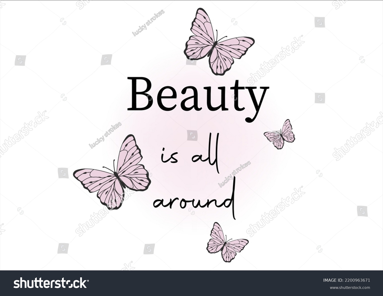 Beauty All Around Vector Design Stock Vector (Royalty Free) 2200963671 ...