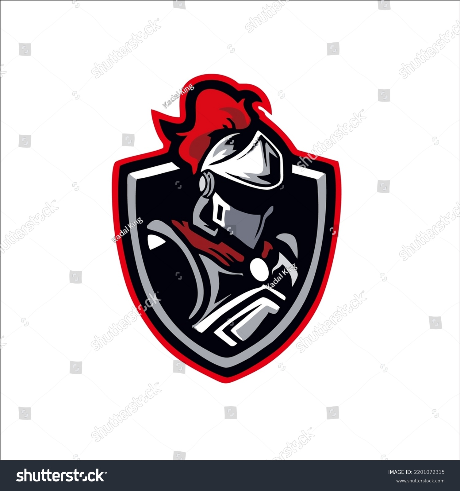 Warrior Character Mascot Logo Design Tshirts Stock Vector (Royalty Free ...