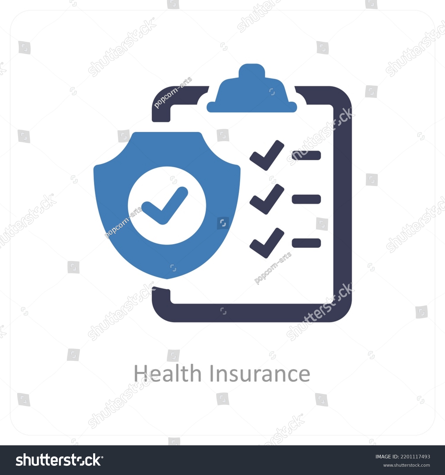 Heath Insurance Medical Icon Concept Stock Vector (Royalty Free ...