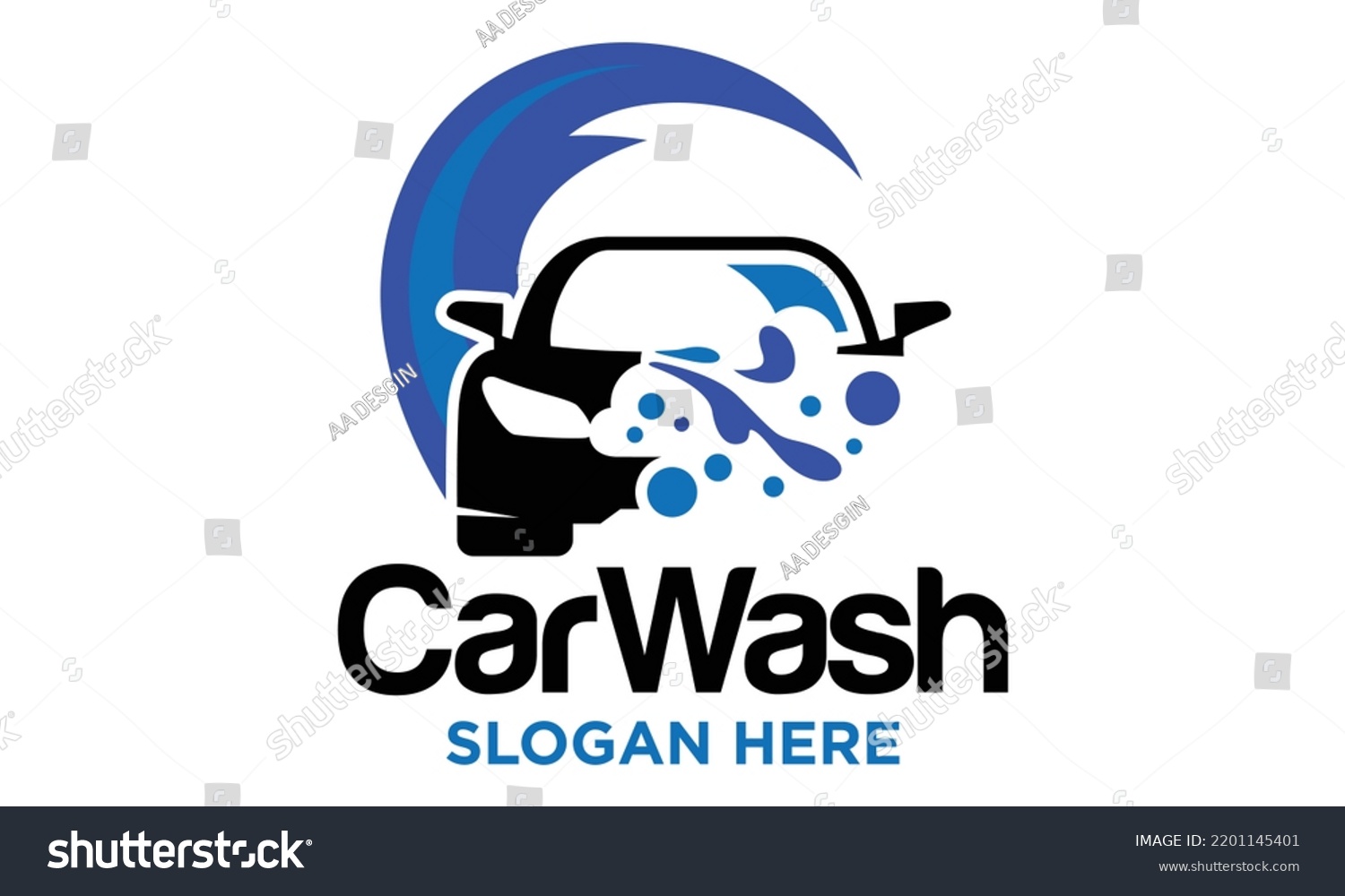 Car Wash Logo Design Vector Template Stock Vector (Royalty Free ...