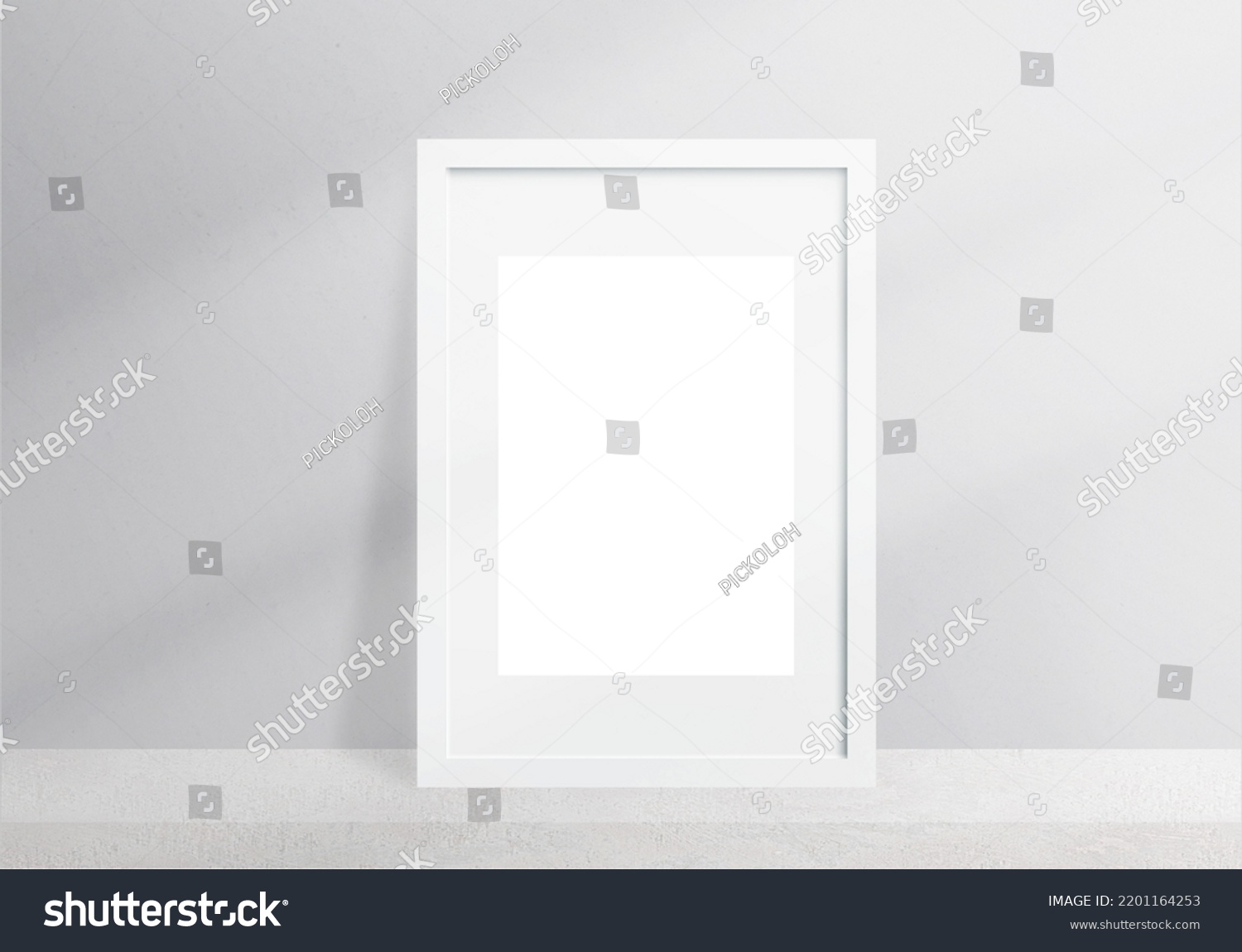 Blank Space Portrait Photo Frames Isolated Stock Photo 2201164253 ...