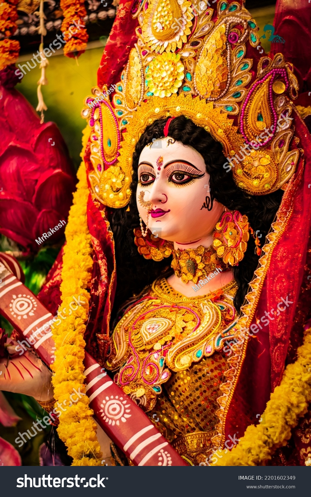 Maa Durga Puja Navaratri Monday 26 Stock Photo 2201602349 | Shutterstock