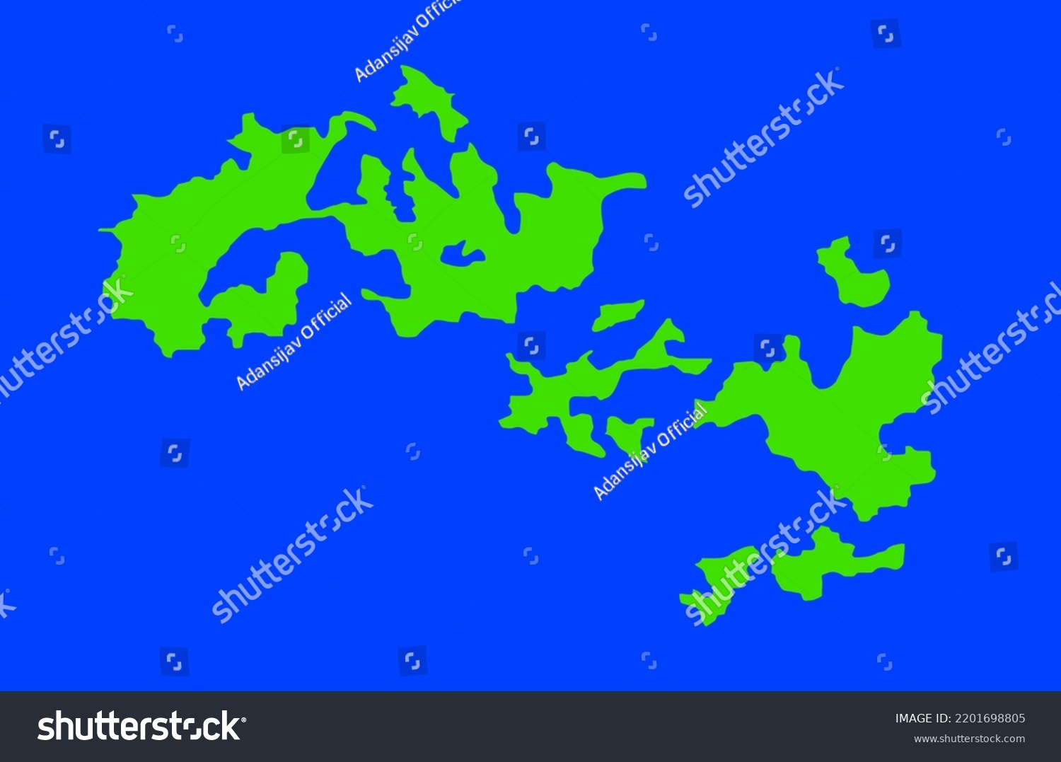 Random Island Map Imaginary Country Game Stock Vector (Royalty Free ...