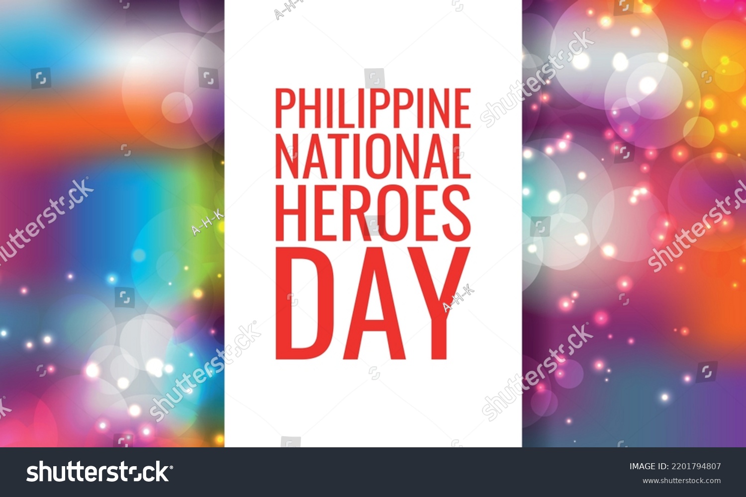 Philippine National Heroes Day Design Suitable Stock Vector (Royalty