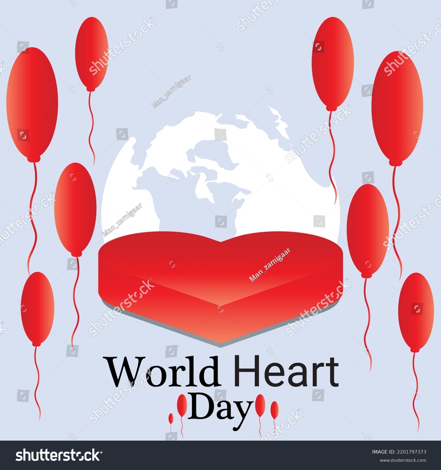 World Heart Day Vector Poster Design Stock Vector Royalty Free 2201797373 Shutterstock 1319