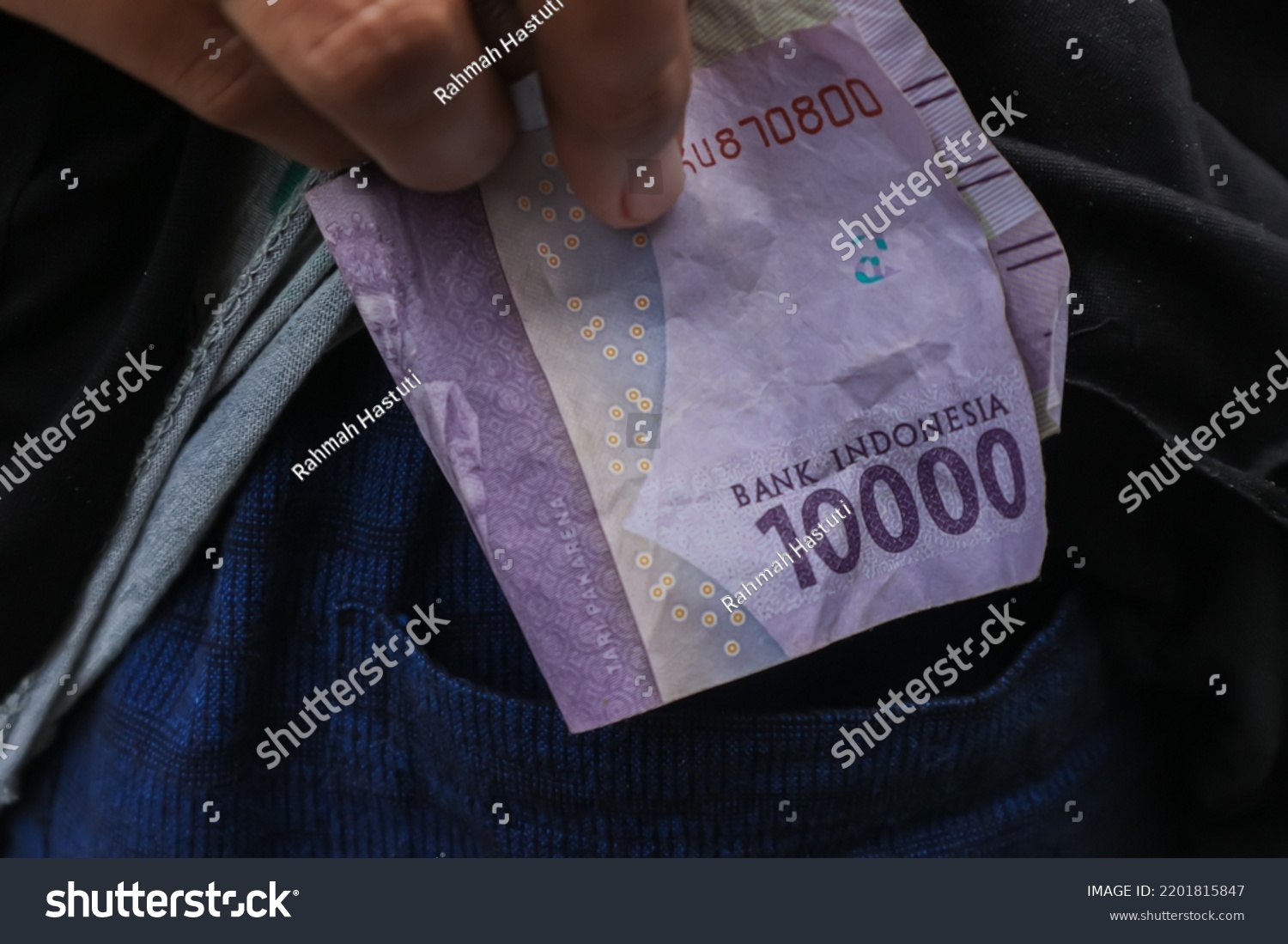 Idr Indonesian Rupiah Official Currency Indonesia Stock Photo ...