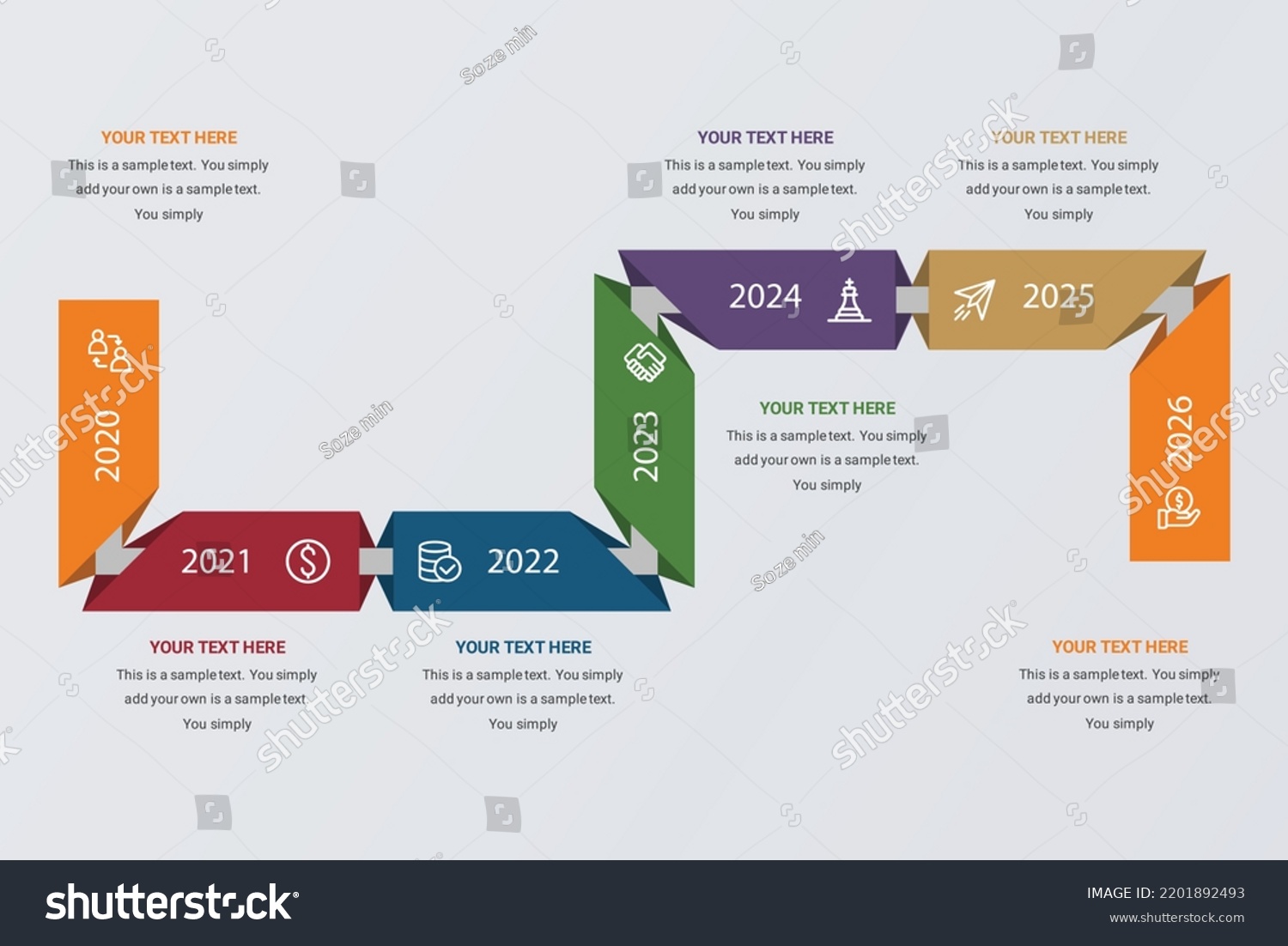 Milestone Infographics Timeline Infographics Process Flow Stock Vector ...