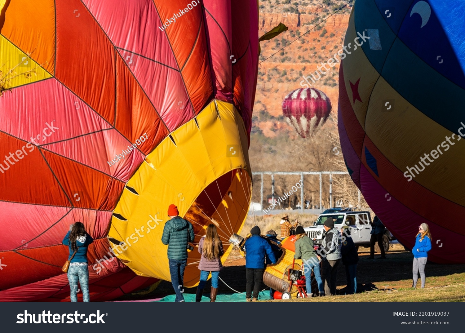 Balloons Tunes Roundup Kanab Ut United Stock Photo 2201919037