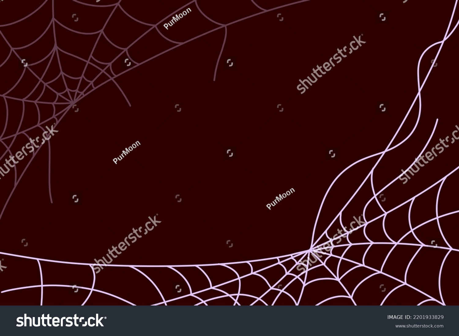 Halloween Background Spider Webs Illustration Stock Illustration