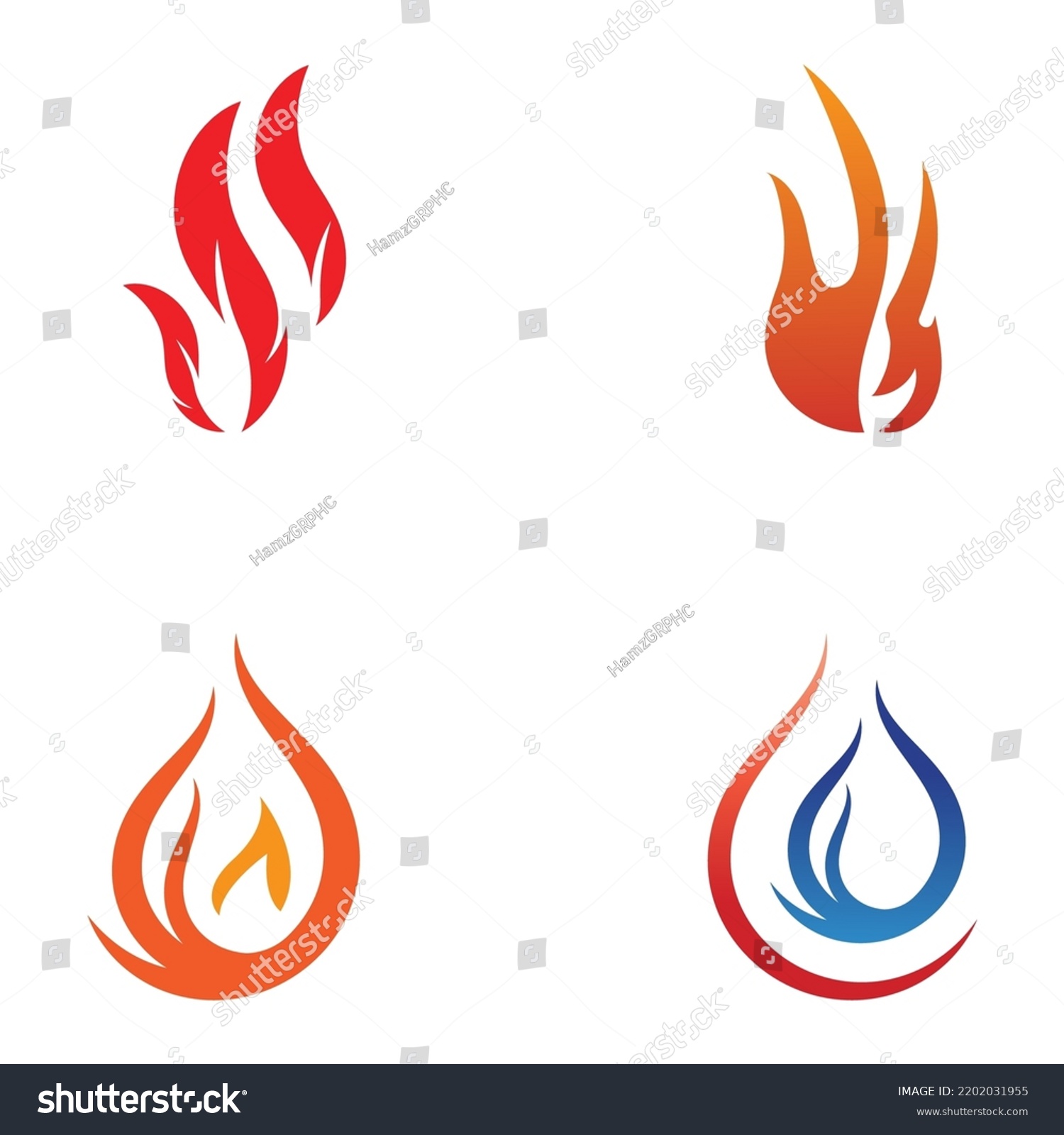 Blazing Fire Embers Fireball Logo Symbol Stock Vector (Royalty Free ...