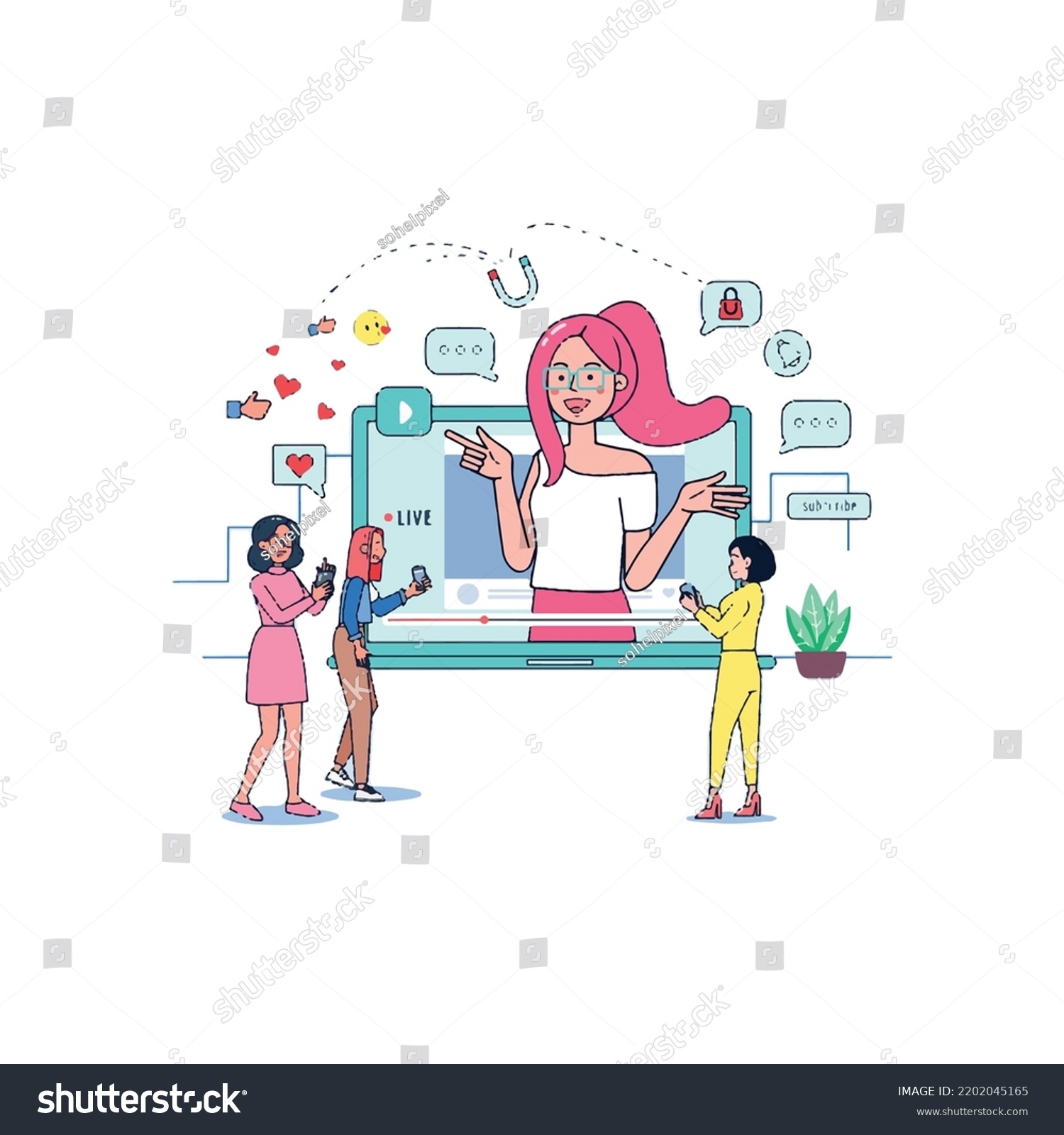 Benefits Risks Streaming Check Eps Vector Stock Vector (Royalty Free